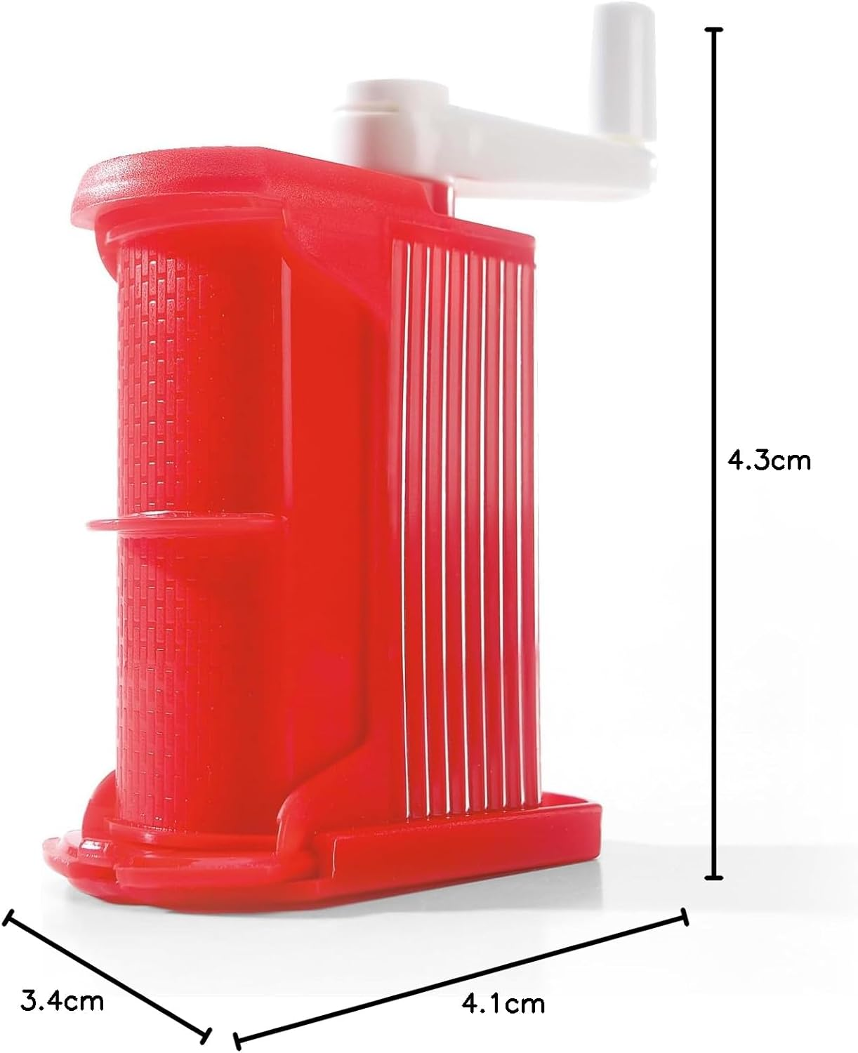 Rigamonti Plastic Hand Cheese Grater, Red image number 1