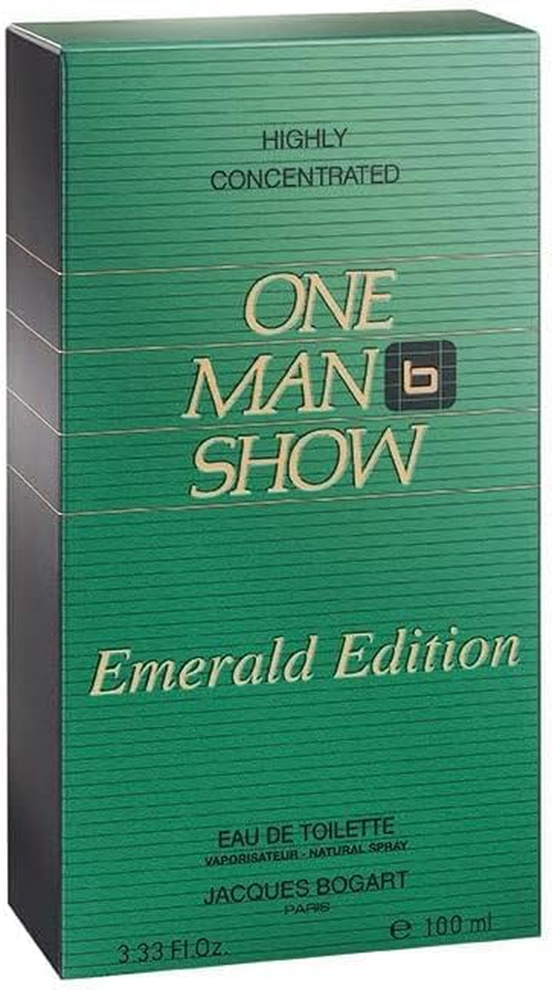 One Man Show Emerald Eau De Toilette Spray by Jacques Bogart 100 Ml