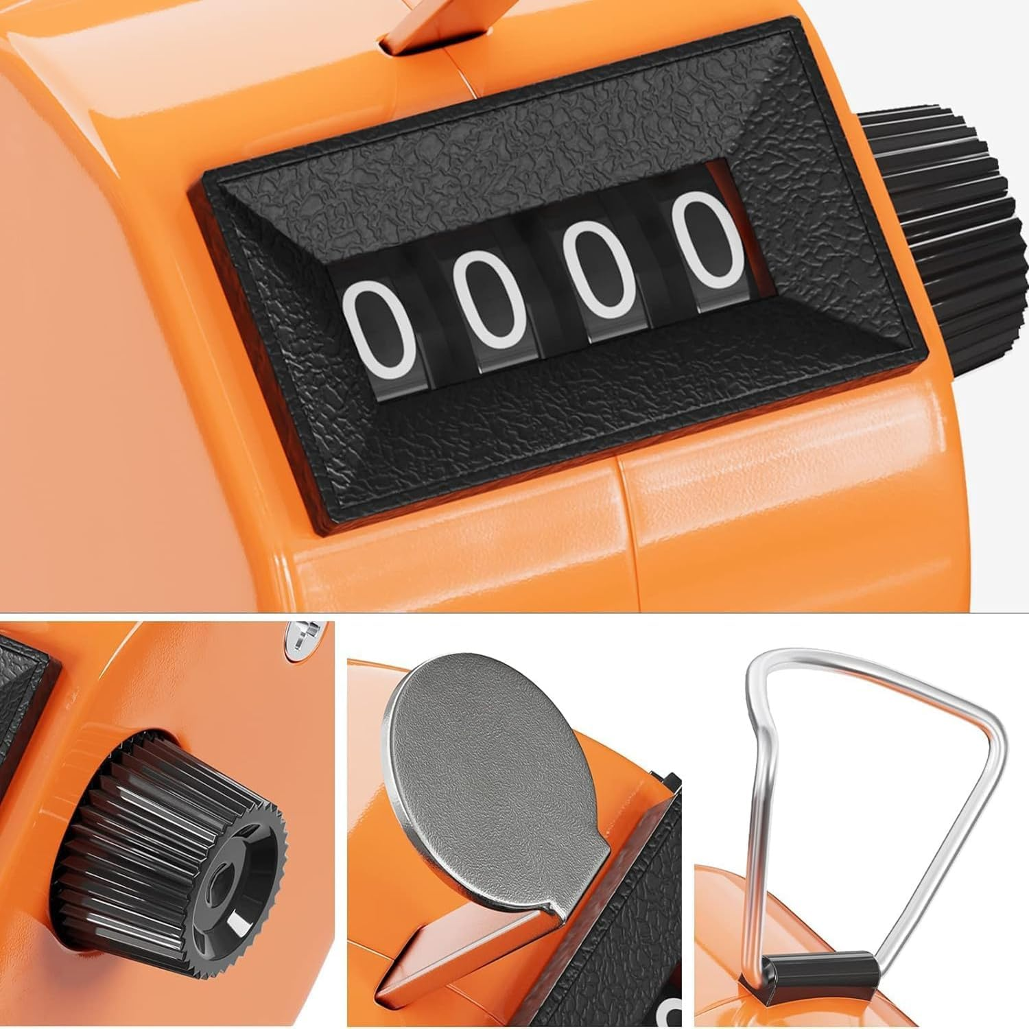 Coehaopike Clicker Counter Handheld,Tally Counter 4 Digital, Hand Counter Clicker for Counting,Mechanical Manual Pitch Counter for Stitch, Knitting Row, Crochet Stitch, Umpire,Golf Stroke, Score (4) image number 5