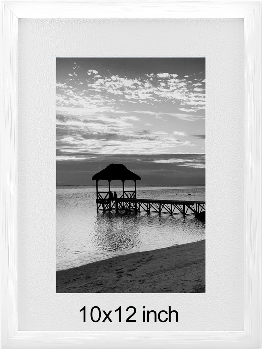 A4 Picture Photo Frames Set of 2, Versatile Shatterproof Photo Posters Certificates Frame for Home Store Office, Wall Horizontal Vertical Display, Black