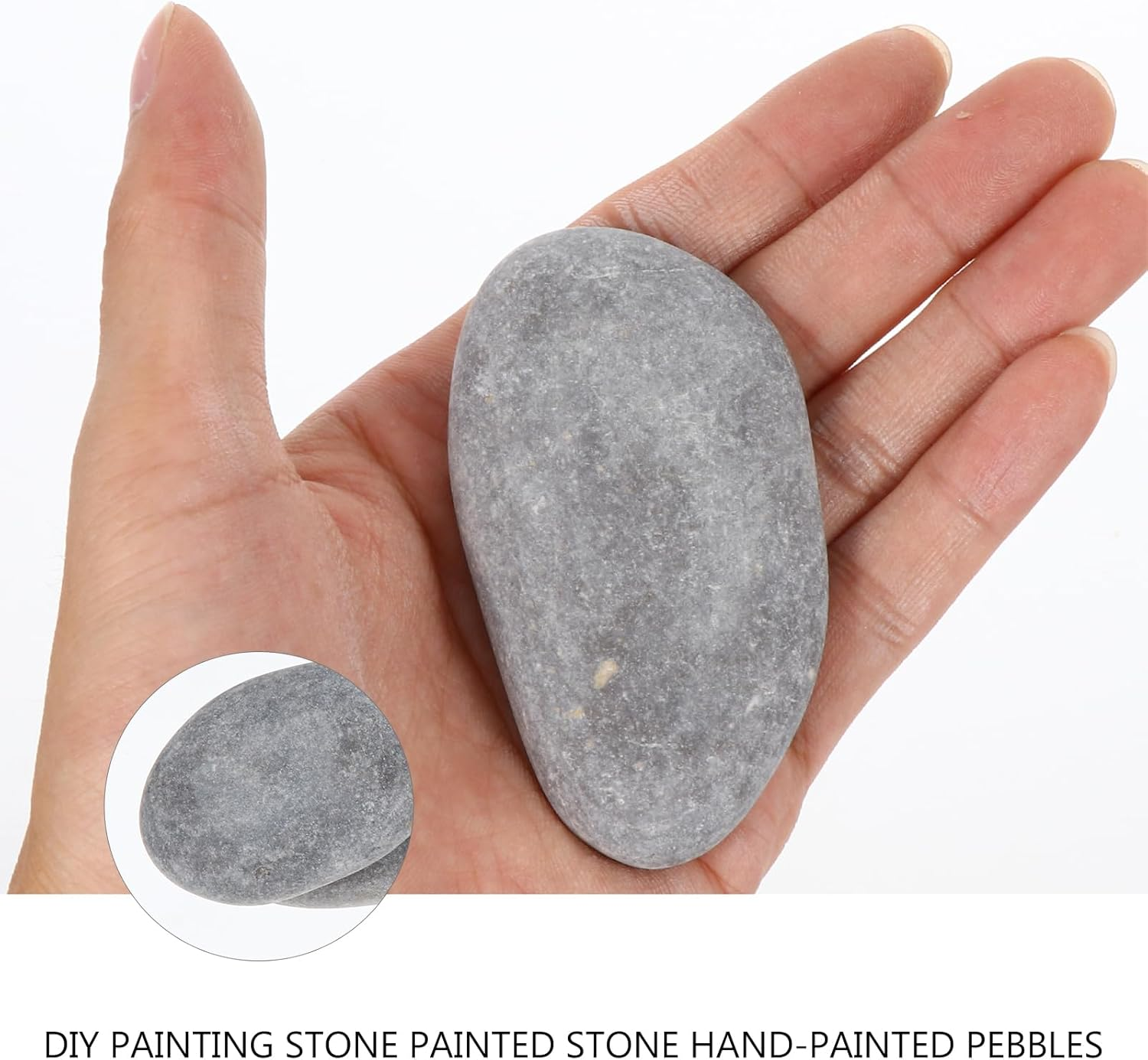 GANAZONO 1 Set Painting Rock Natural Rocks Kindness Rocks Crafting Party Pack Bundle River Stones Rocks Flat Smooth Rocks Cobblestone for Painting Crafts image number 1