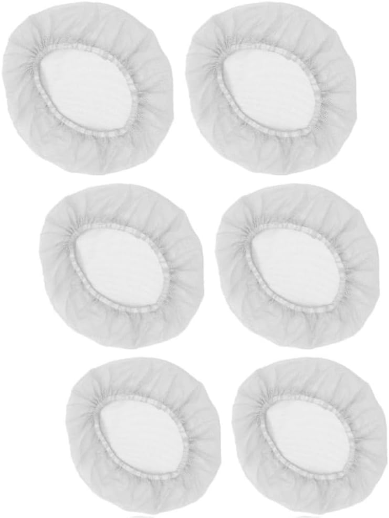 Goxfaca 6Pcs Hair Nets Adjustable Food Service Hair Nets Mesh Kitchen Hats Chef Greaseproof Cooking Caps for Men and Women White