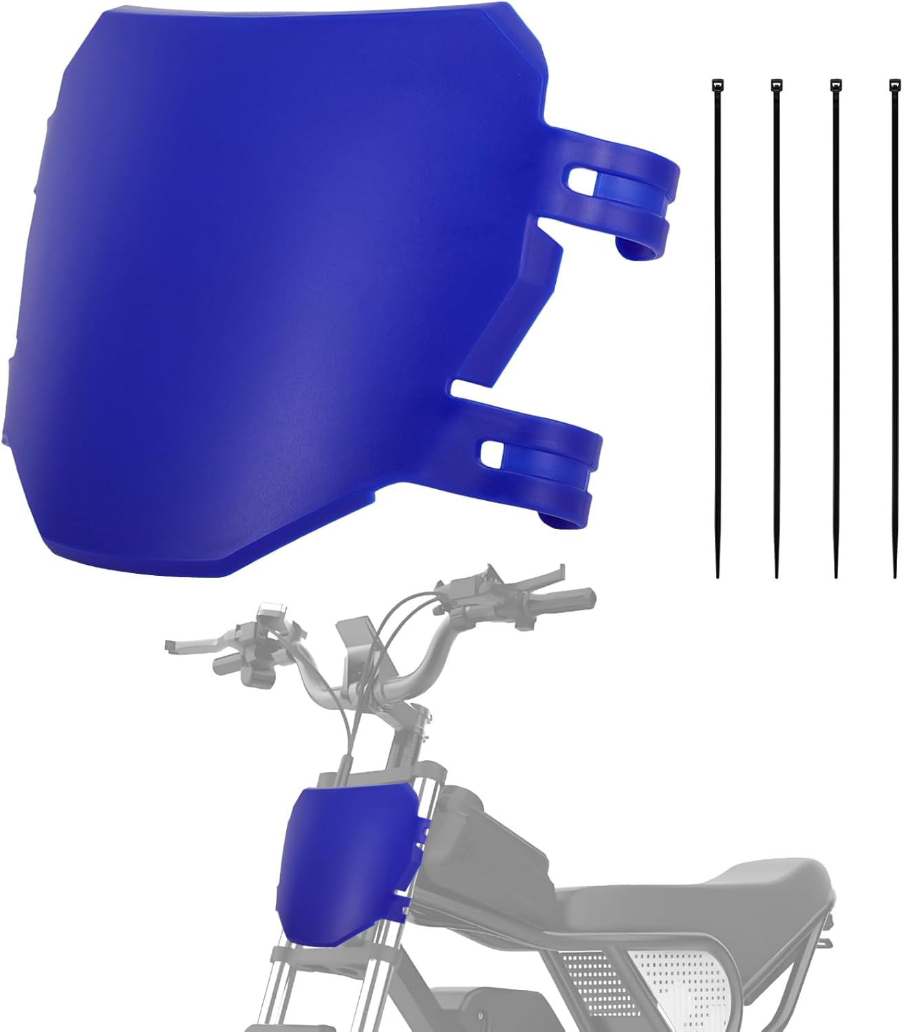 Electric Bike Number Plate E Bike Front Plate Compatible Fit for Ridstar Q20 Super 73 S1 S2 Y1 RX Macfox X1S X1S X X2 Commuter Ebike Electric Mountain Bike Black