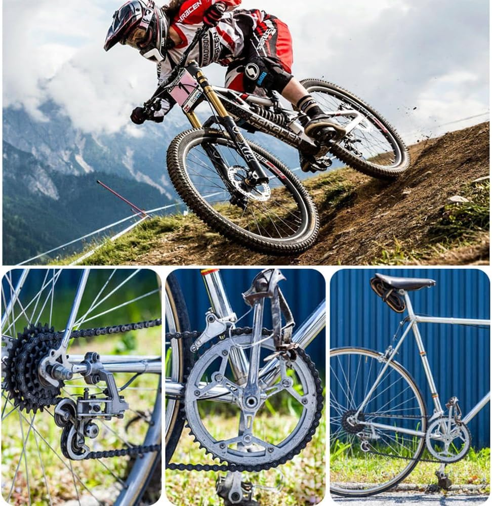 Yakamoz Bicycle Chain Repair Tool Set, Bike Chain Tool with 10Pairs Quick Reusable Master Link Single Speed Chain Joint Connector + Bike Chain Plier for Speed Chains Repair Tool Kit image number 1