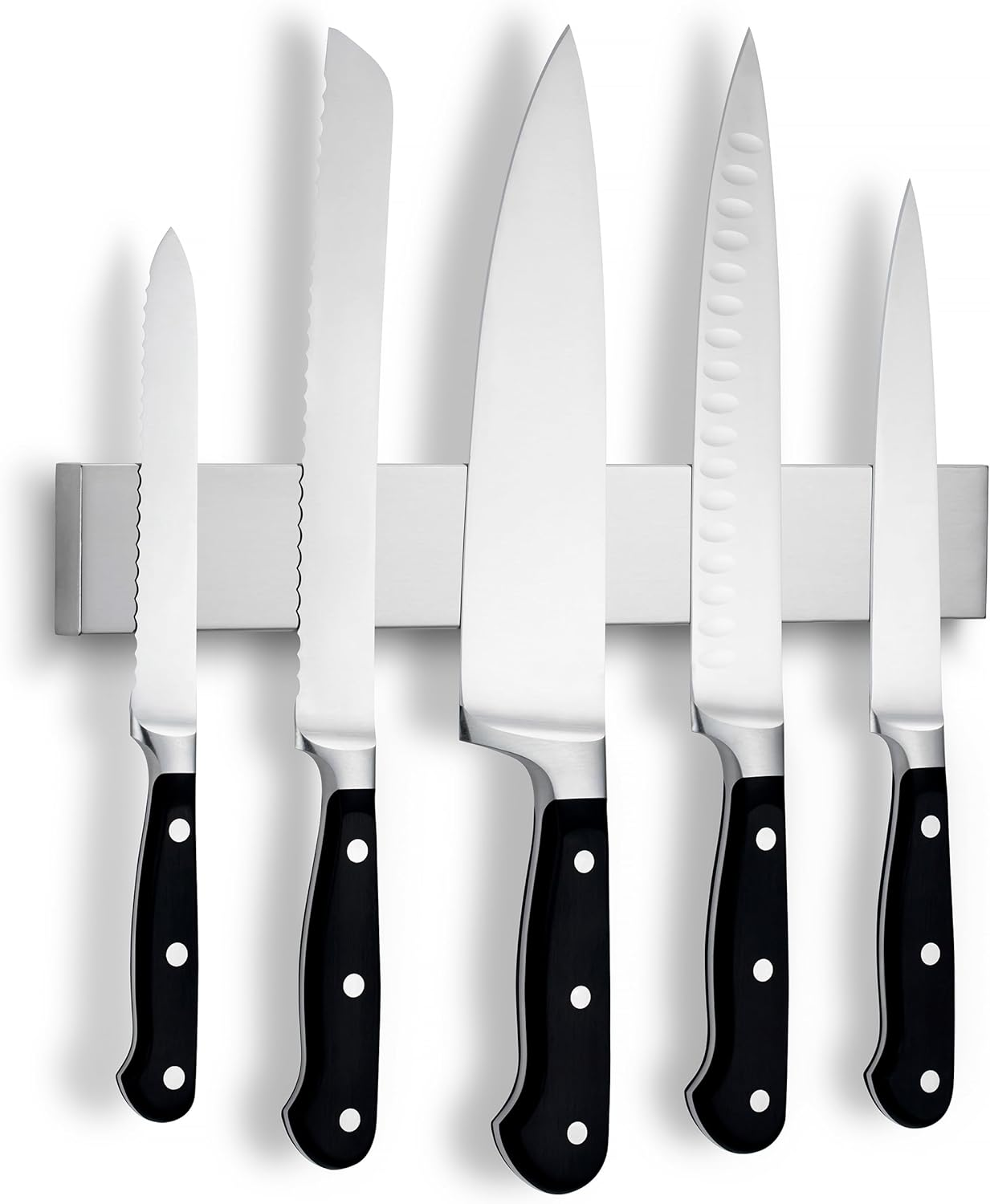 LARHN Magnetic Bamboo Knife with Extra Strong Magnet - 40 Cm - Knife Holder Magnetic Wood for Utensils and Tools image number 4