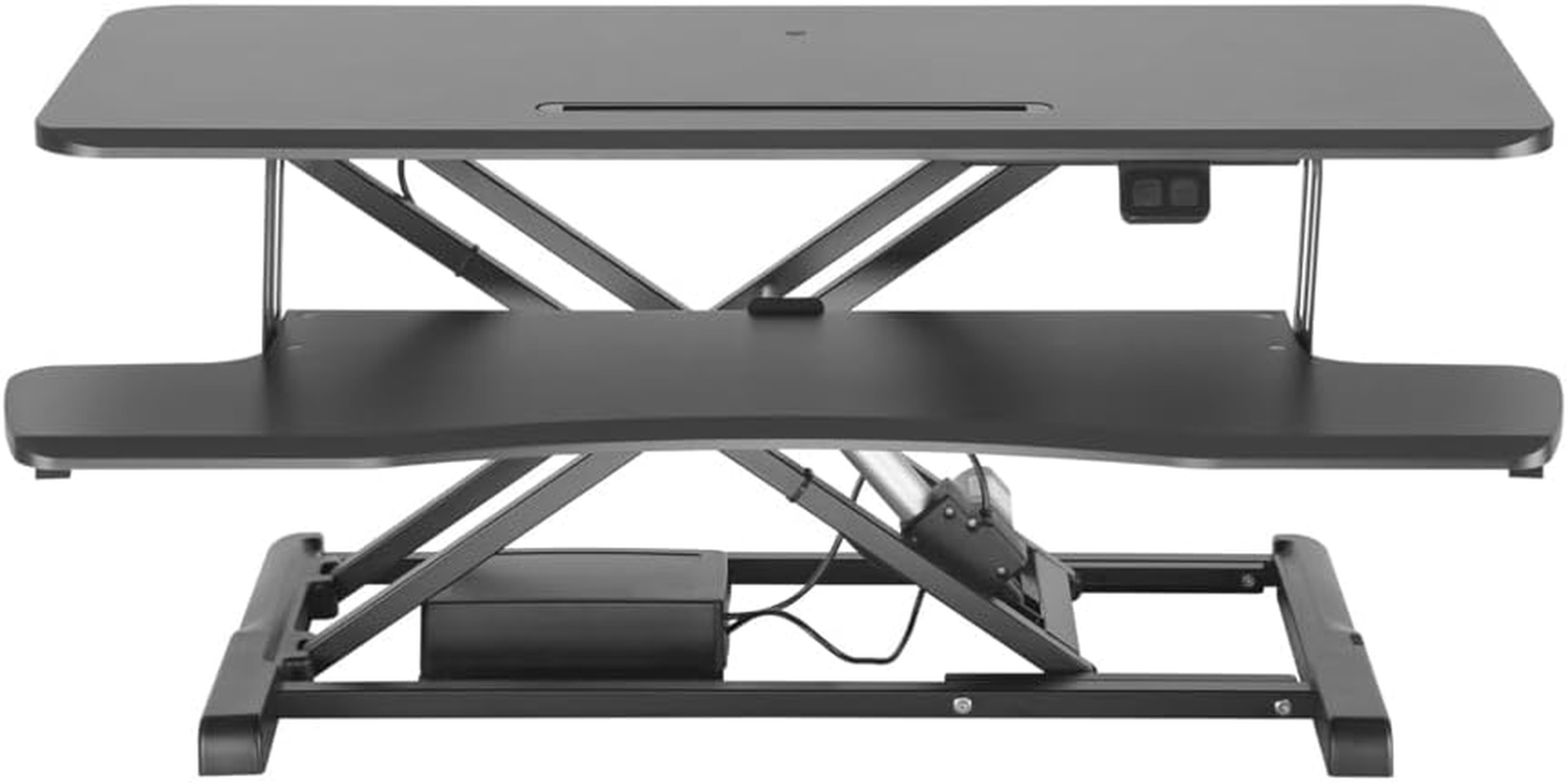 Brateck Electric Sit Stand Desk Converter with Keyboard Tray Deck image number 3