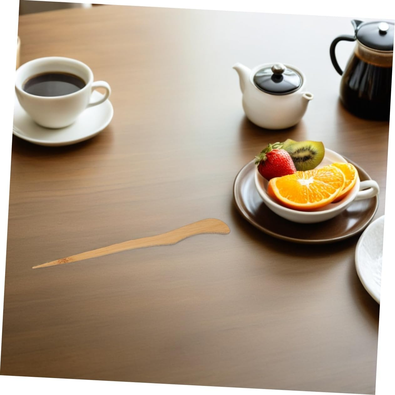 MAGICLULU Artistic Ceramic Cha Tray Loose Tea Storage Bean Loading Cup Holder Scoop Espresso Bean Measuring Tray Gongfu Accessories for Home Party image number 3