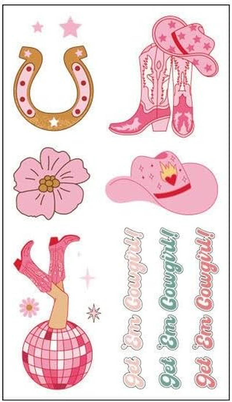 Cowboy Tattoo Stickers Cartoon Tattoo Stickers Cute Face Stickers Temporary Stickers image number 6