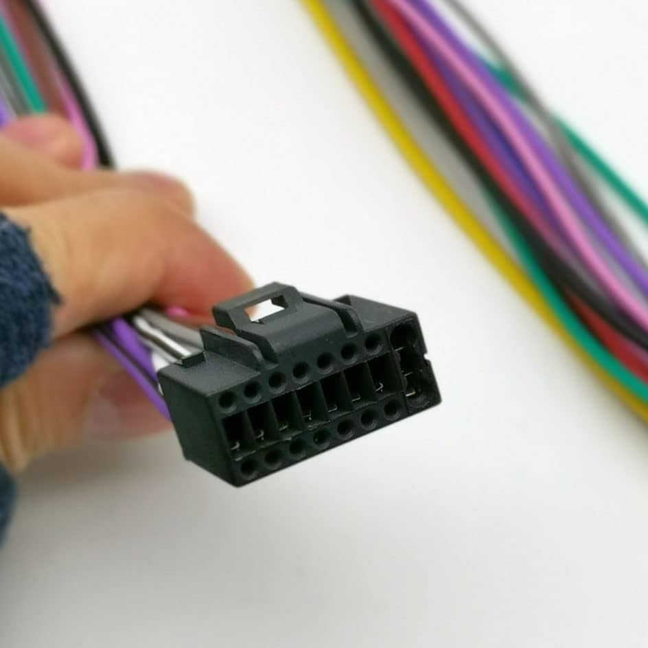 Strpump 16Pin Car Radio Stereo Power Retrofit on Harness Cable Extension Wire Cord 600MM Length for Aftermarket Android GPS Head Unit