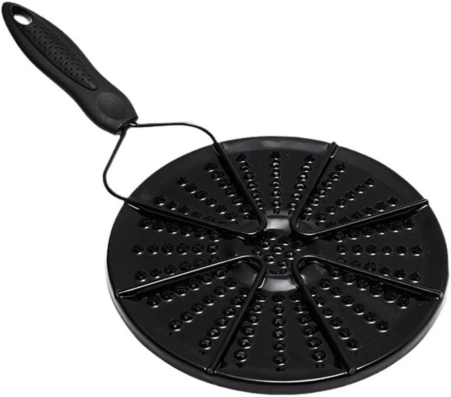 Heat Diffuser Plate for Gas & Electric Stoves, Cast Iron Thermal Conduction Plate, Even Heat Distribution, Non-Slip Handle, Ideal for Hot Pots, Milk, Simmering, and Stovetop Cooking image number 4