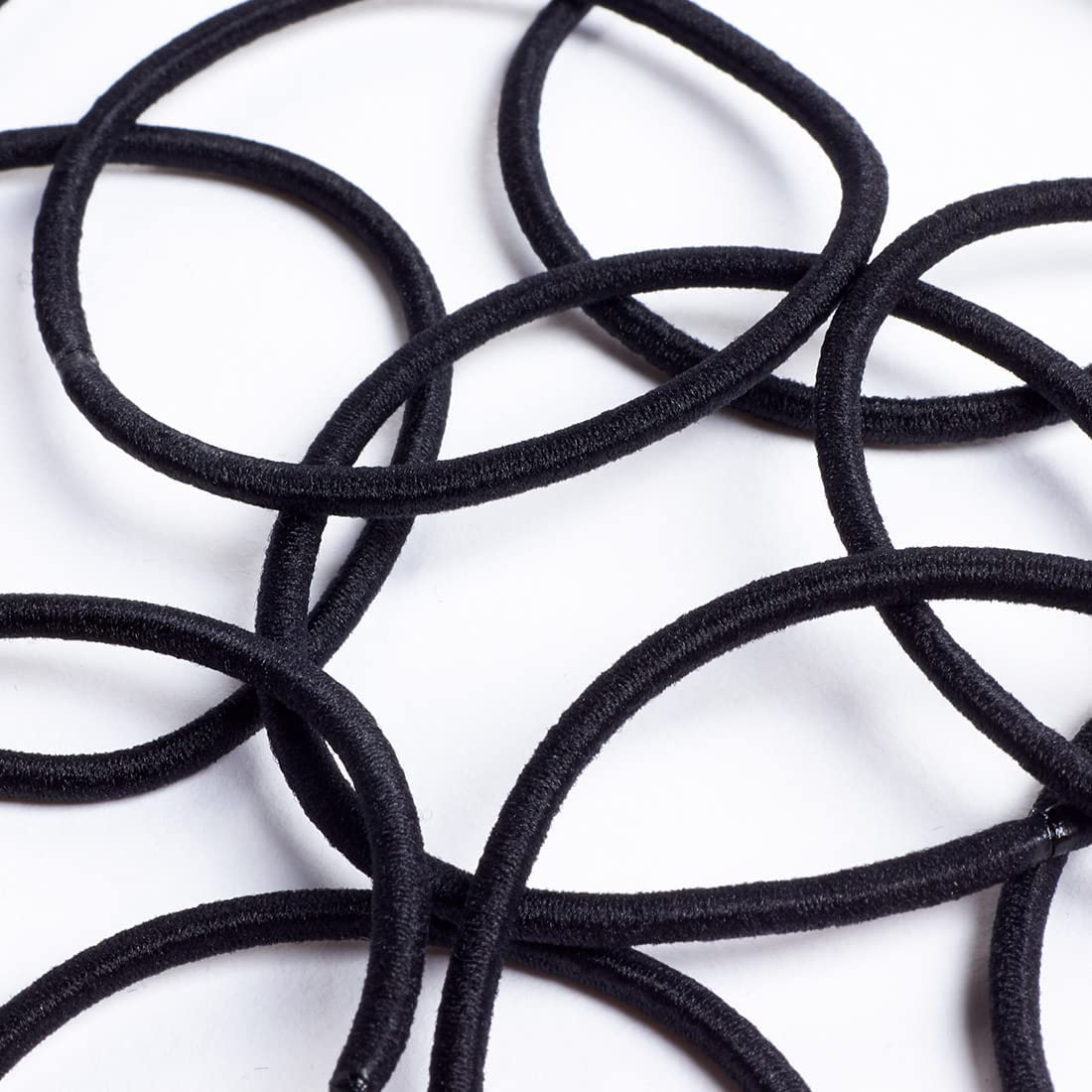 UTSAUTO 100Pcs Womens Elastic Hair Ties, Mini Rubber Band Ponytail Holders Hair Ties for Girls Hair Accessories, Black image number 4