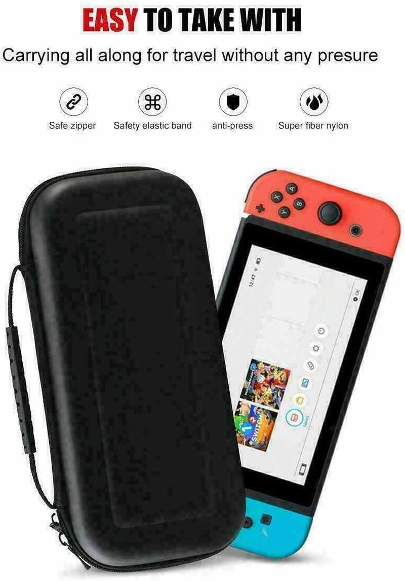15 in 1 Nintendo Switch Travel Case EVA Hard Bag + Screen Protector + MANY Accessories image number 6