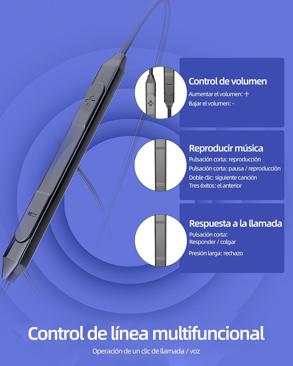 Wireless Headphones USB C (2 Pack), Earbuds Type C, Android, PC, Microphone Jack, Audio Cable, Music, Running, Earbuds, Compatible with Samsung for Iphone image number 2