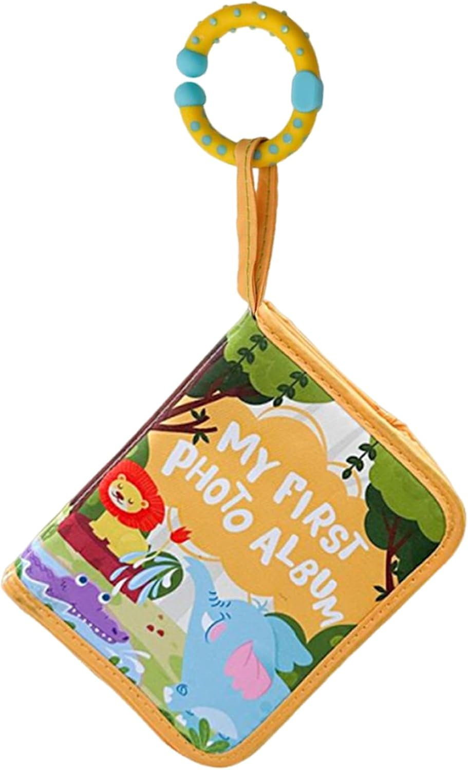 Baby Photo Albums | Soft Family Photo Book for , Lion Design, Safe Mirror, Cute Gift Memory Travel Carrycot Wedding image number 1