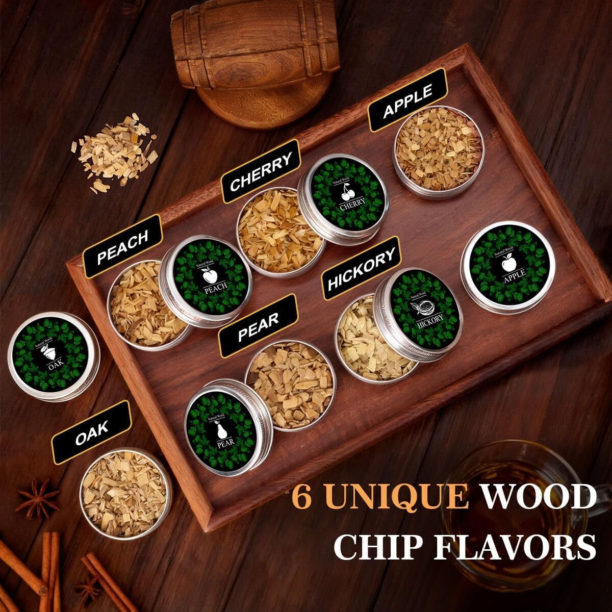 Whiskey Smoker Kit Men Gifts - Cool Gadgets Whisky Christmas Birthday Gifts for Men Him Dad Husband Grandpa Old Fashioned Drink Cocktail Smoker Infuser Kit Bourbon Cocktail Bar Accessories image number 5