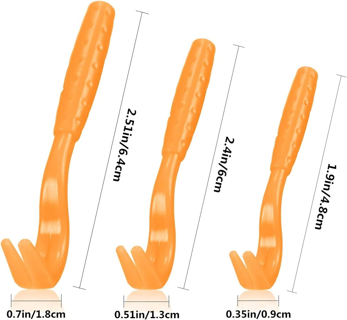Cats and Humans Plastic Tick Puller Tick Grabber, 7Pcs Tick Remover Tick Remover Tick Puller Removal Tick Grabber,Tick Removal Tick Picker Flea Removal Tool,Tick Hook Louses Pliers Remover,Orange image number 6
