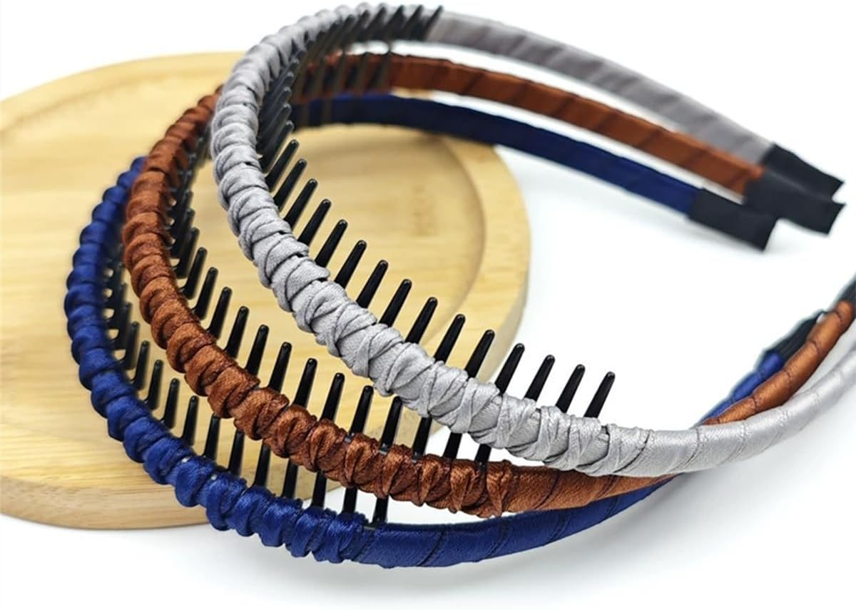 4Pcs Hairbands for Women, Non-Slip Zig Zag Headbands, Summer Sports Comfortable Headpiece, Daily Use, Yoga, Spa, Parties image number 2