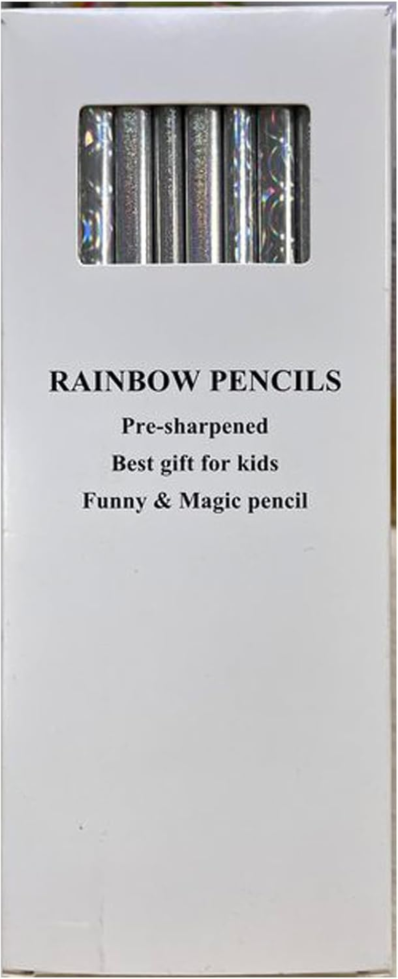 Theast 30 Rainbow Colored Pencils, 4 Colors in 1 Rainbow Pencil for Kids, Multicolor Pencil for Adults, Triangle Pencil for Party Bags, Glitter Art Supplies, Pre-Sharpened image number 6