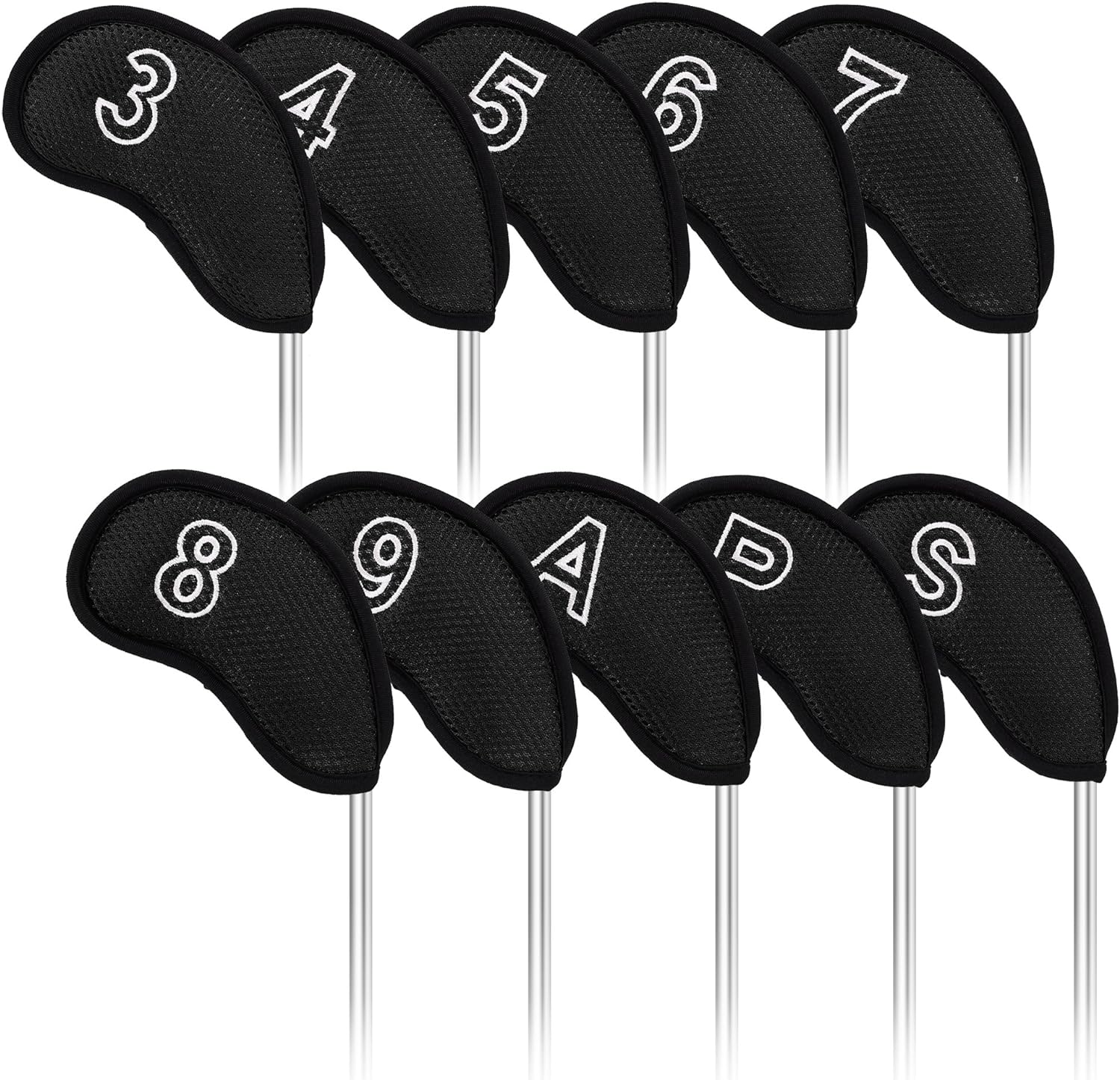 Craftsman Golf 10 Pcs/Set Meshy Golf Iron Headcovers Head Covers Set for Taylormade Callaway Mizuno Cobra Ping image number 4
