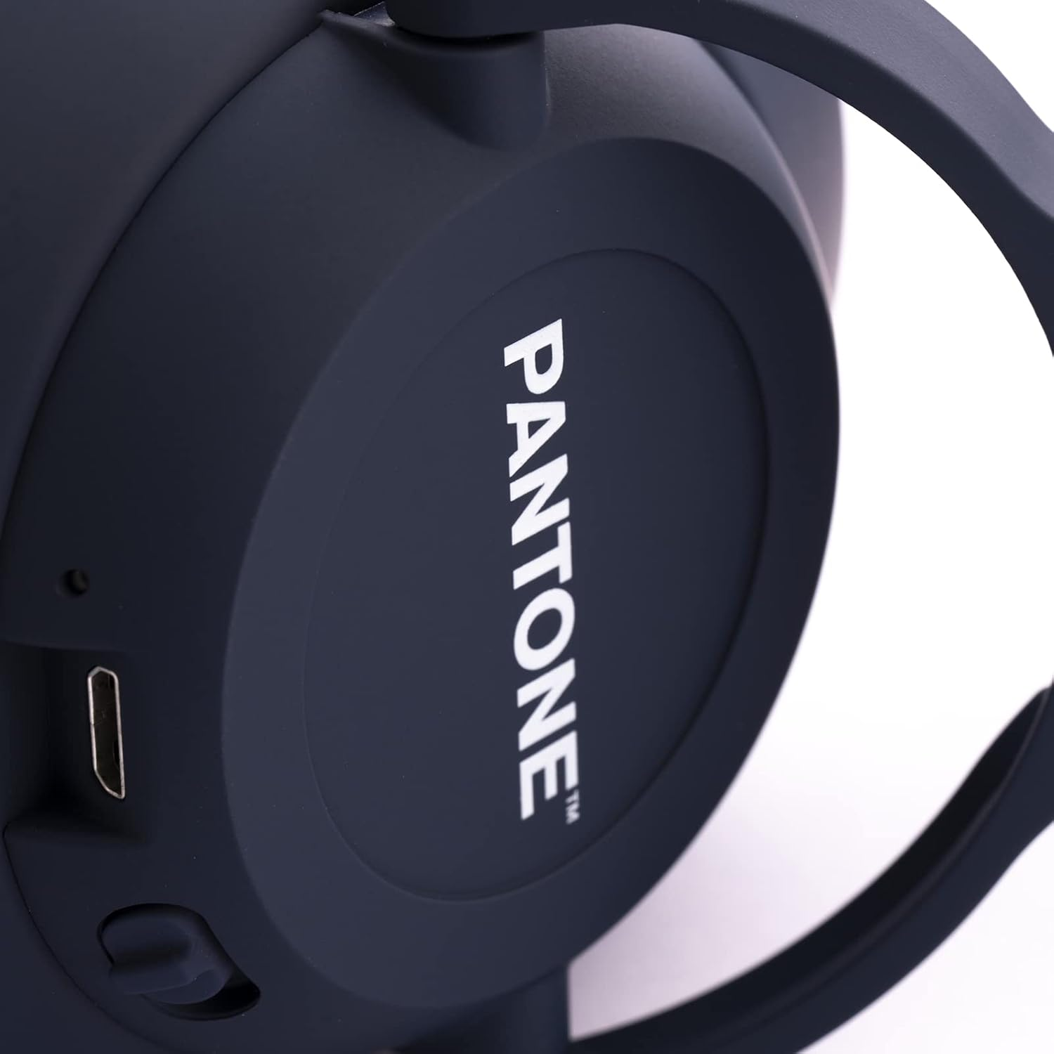 Pantone Celly, Line Wireless Headphones, Bluetooth 5.0 Technology with Active Background Noise Cancellation, Padded Pavilions and Adjustable Headband, 16 Hours of Music Playback, Navy image number 3