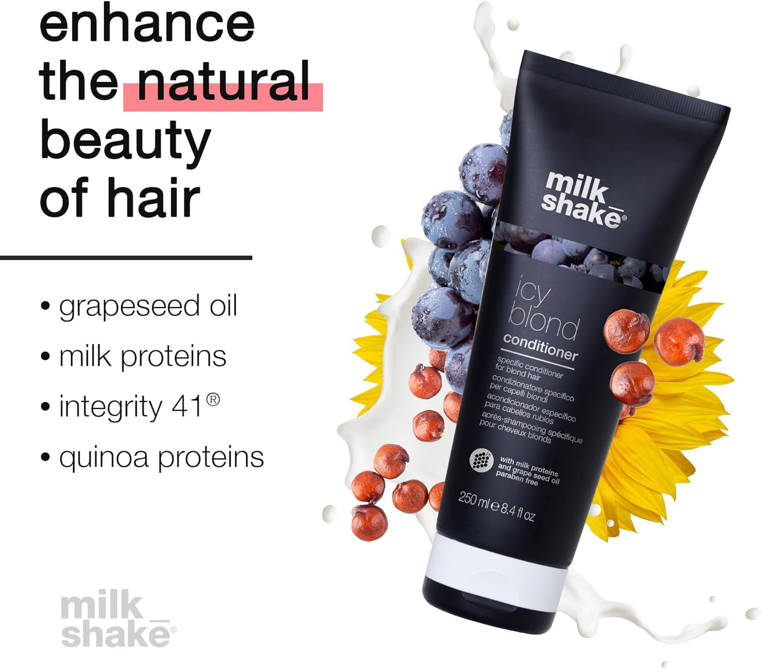 Milk_Shake Icy Blonde Conditioner 250 Ml image number 2