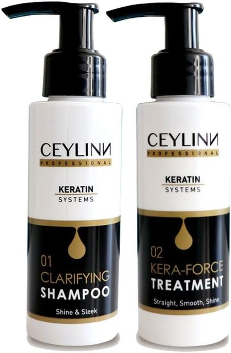 Ceylinn Keratin Straightening Treatment Hair Smoothing Kit 100Ml