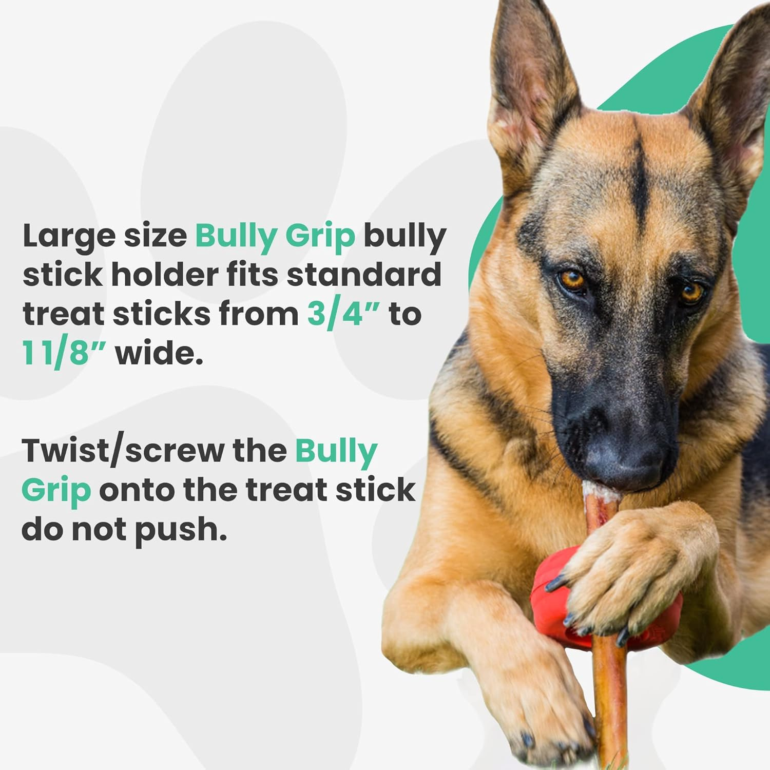 Bully Stick Holder for Dogs - Large Size - Interactive Dog Toy, Dog Treat Holder, Slow Feeder, Treat Dispenser, Chew Toy and Dog Safety Device image number 2