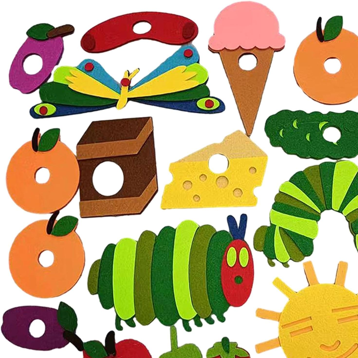 Precut Felt Figures Sets Storytelling Teaching Activity Figures Kits Reusable Montessori Early Learning for Preschool image number 3