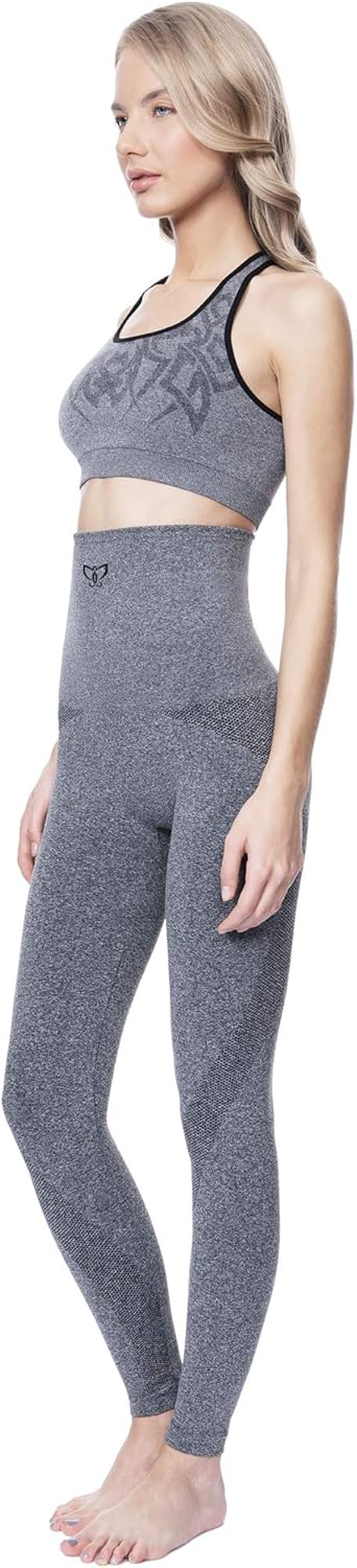 High Waist Tummy Compression Control Slimming Leggings image number 3