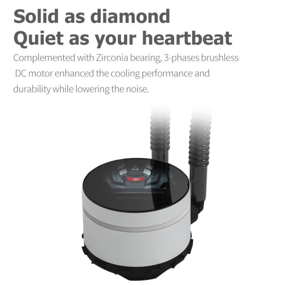 Almordor Spectre Pro 360Mm Liquid CPU Cooler with 3 RGB Fans, ARGB 5V 3Pin Sync, Liquid Cooling System for Gaming PC, Desktop, Computer Build, White image number 2