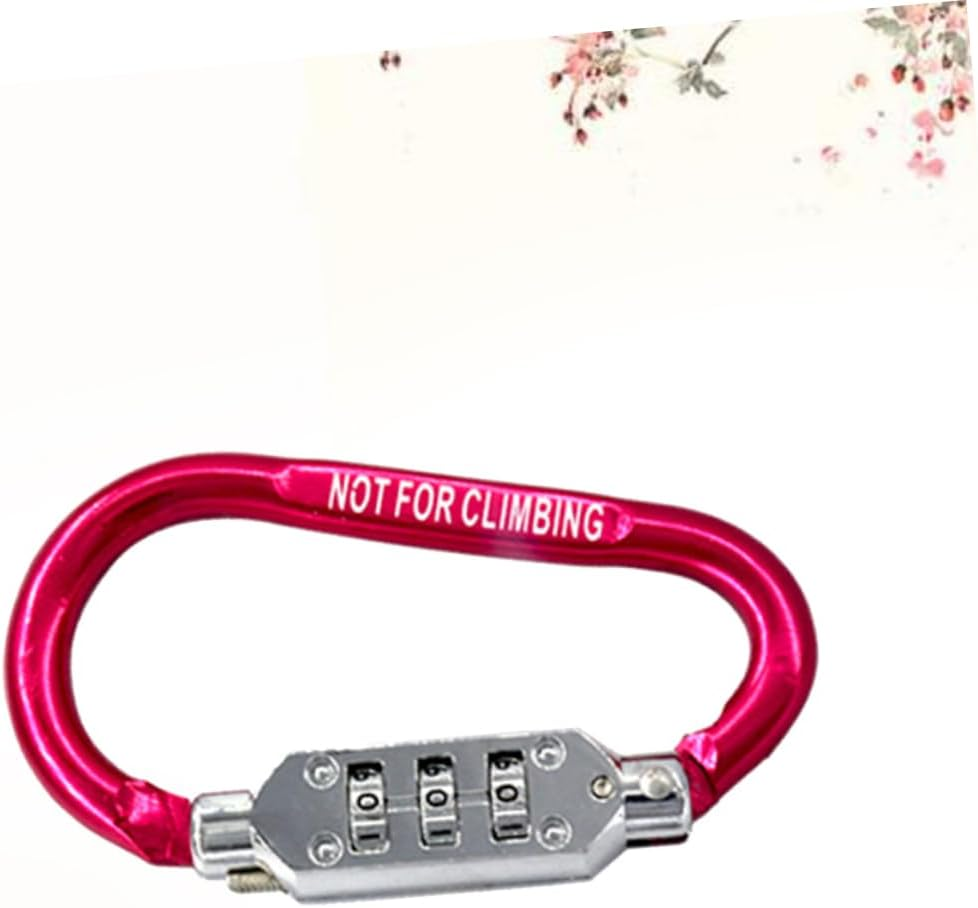 Outanaya Travel Backpack and Suitcase Carabiner Lock Combination Anti-Theft Compact 3.2 Inch Aluminum Alloy Lightweight Padlock Random Color image number 1
