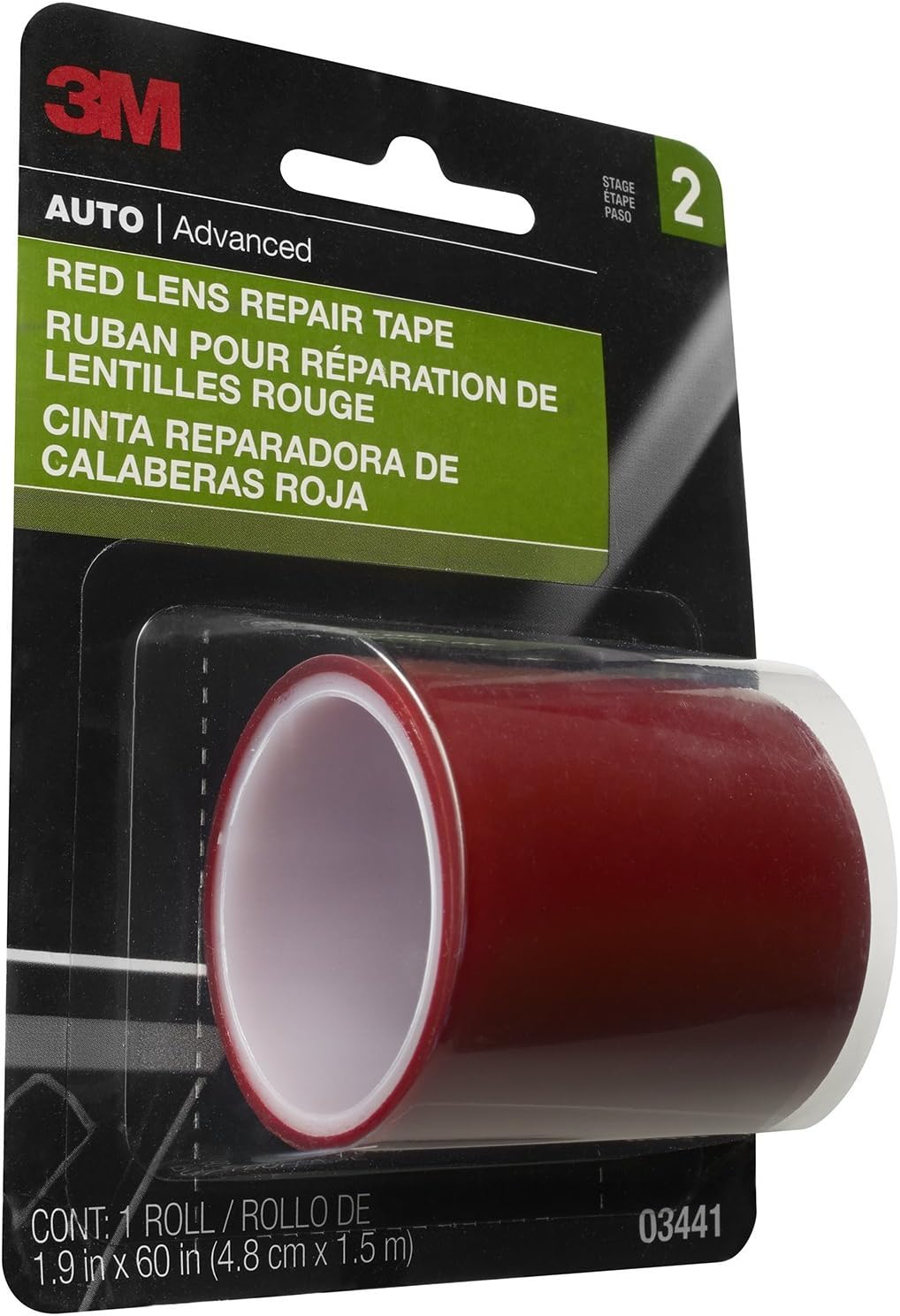 3M 03441 1.875" X 60" Tail/Parking Light Repair Tape