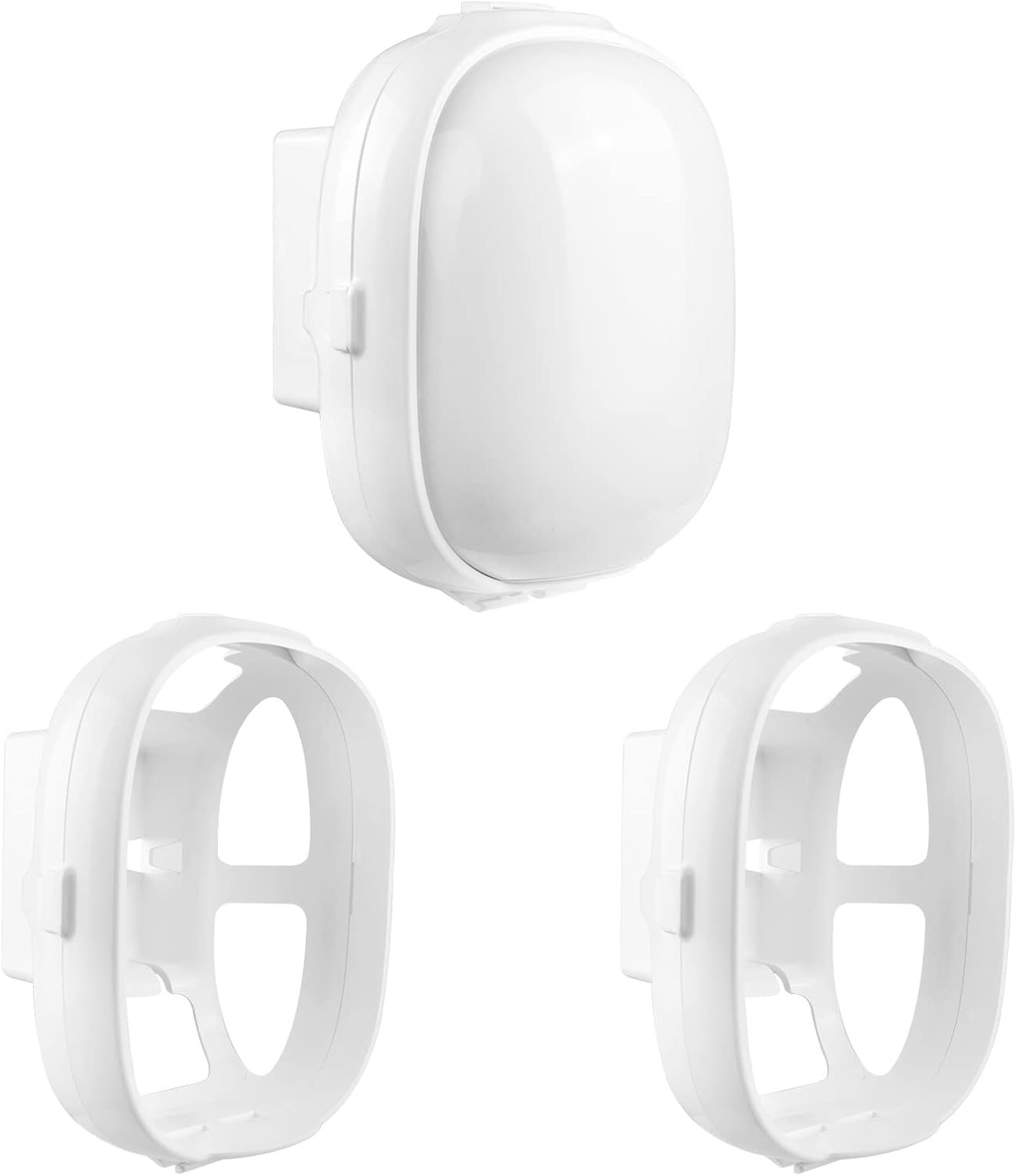 VOMENC Wall Mount for Google Nest Wifi Pro - Wi-Fi 6E-No Tools Required and No Cord Clutter Easy Moved Holder Bracket Compatible with Google Nest Wifi Pro- Wi-Fi 6E (2-Pack)