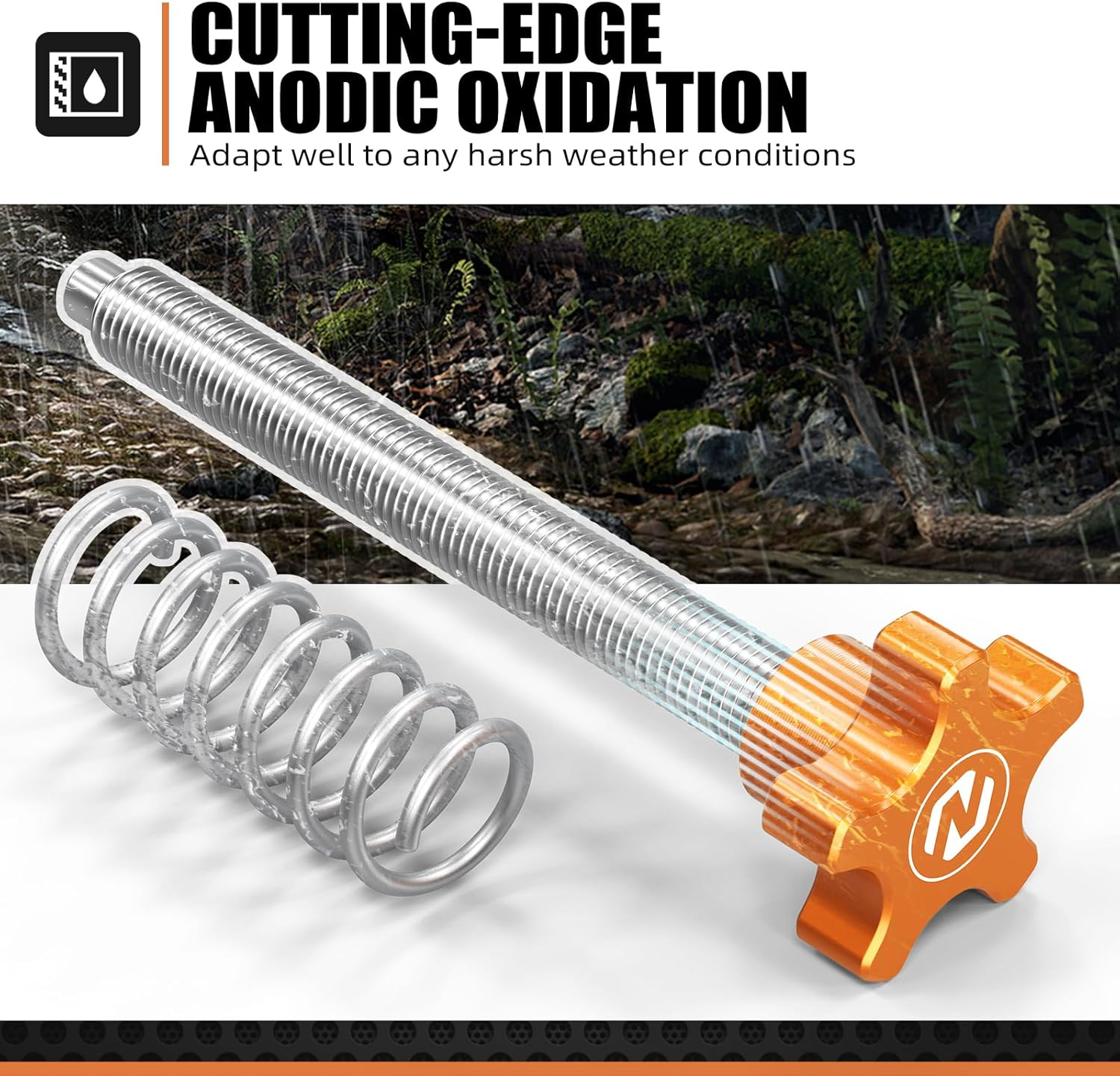 NICECNC Orange Idle Adjustment Screw Compatible with KTM 250XCW Tpi 300XCW Tpi 250EXC Tpi 300EXC Tpi 2018-2023 150XCW TPI 2020-2023 See Fitment image number 5