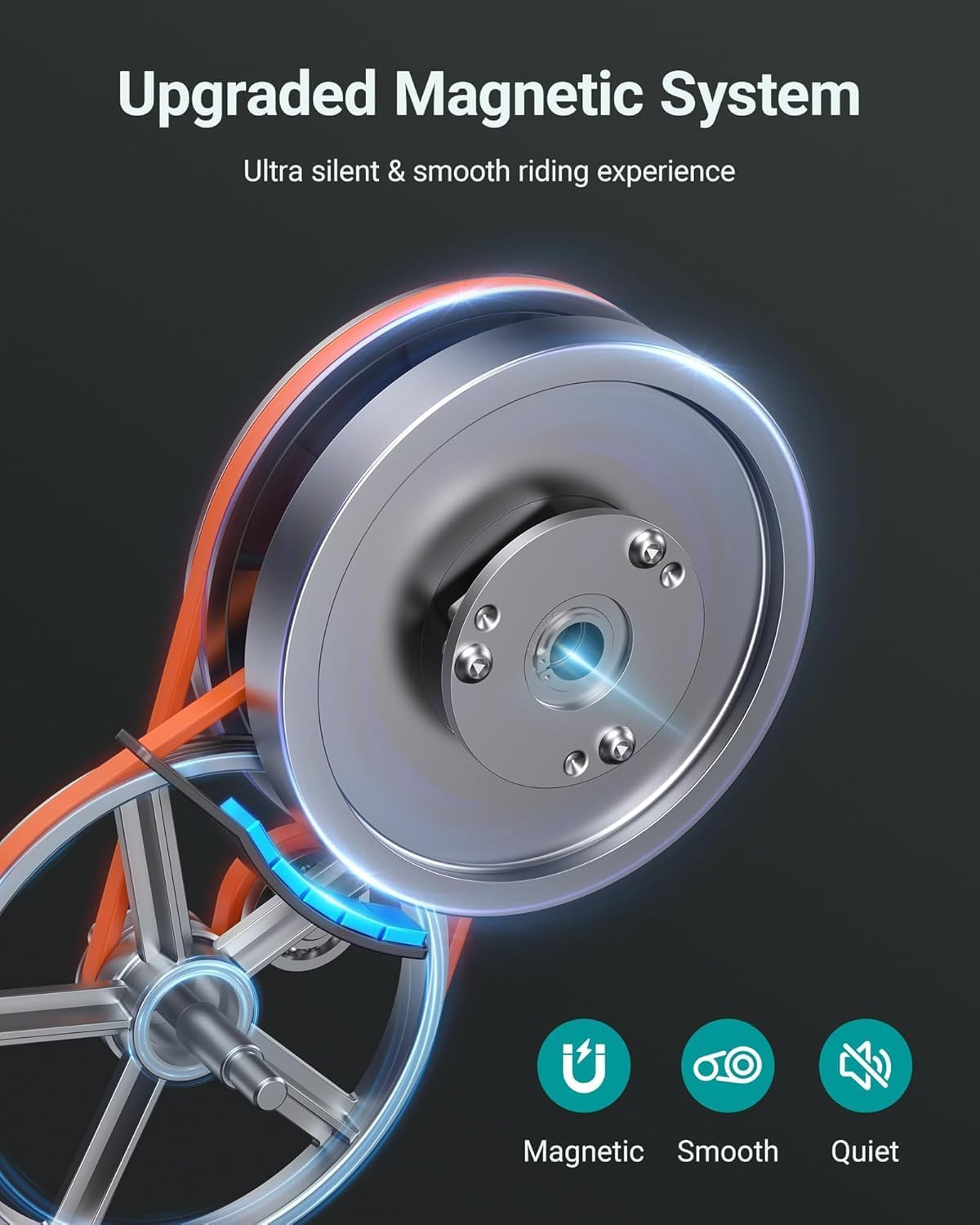 MERACH 4 in 1 Exercise Bike, Spin Bike Walking Pad Advanced Sports Bike with Exclusive App, Latest Sports Bikes with 300Lbs Weight Capacity, Folding Bike Treadmill Fitness Courses for Weight Loss image number 4