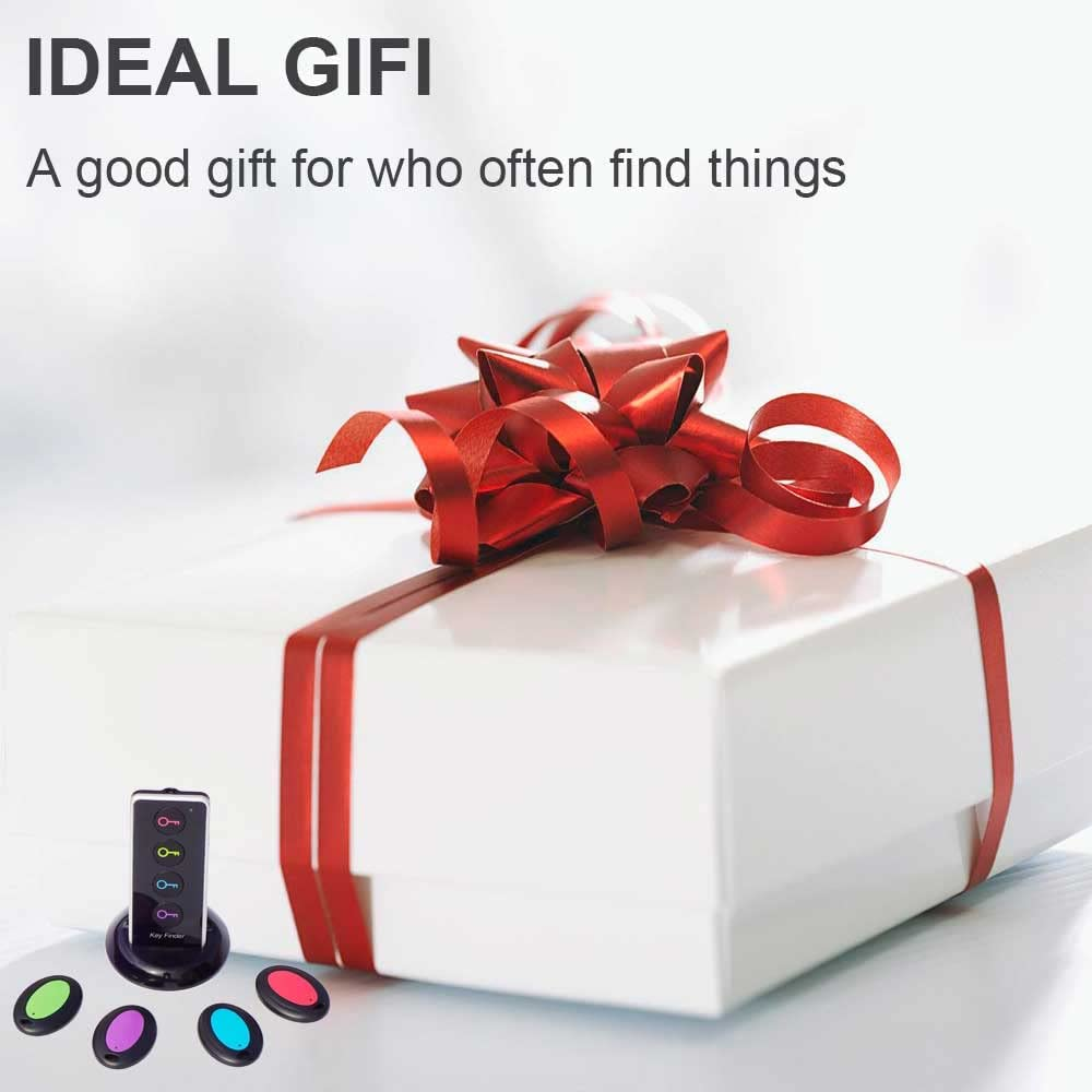 Key Finder Locator with Sound, 85Db Item Trackers with 131Ft Range Beeper Tags, Wireless Key Finders for Finding Keys Wallet Remote Control Pet Phone, 4 Receivers & Flashlight image number 6