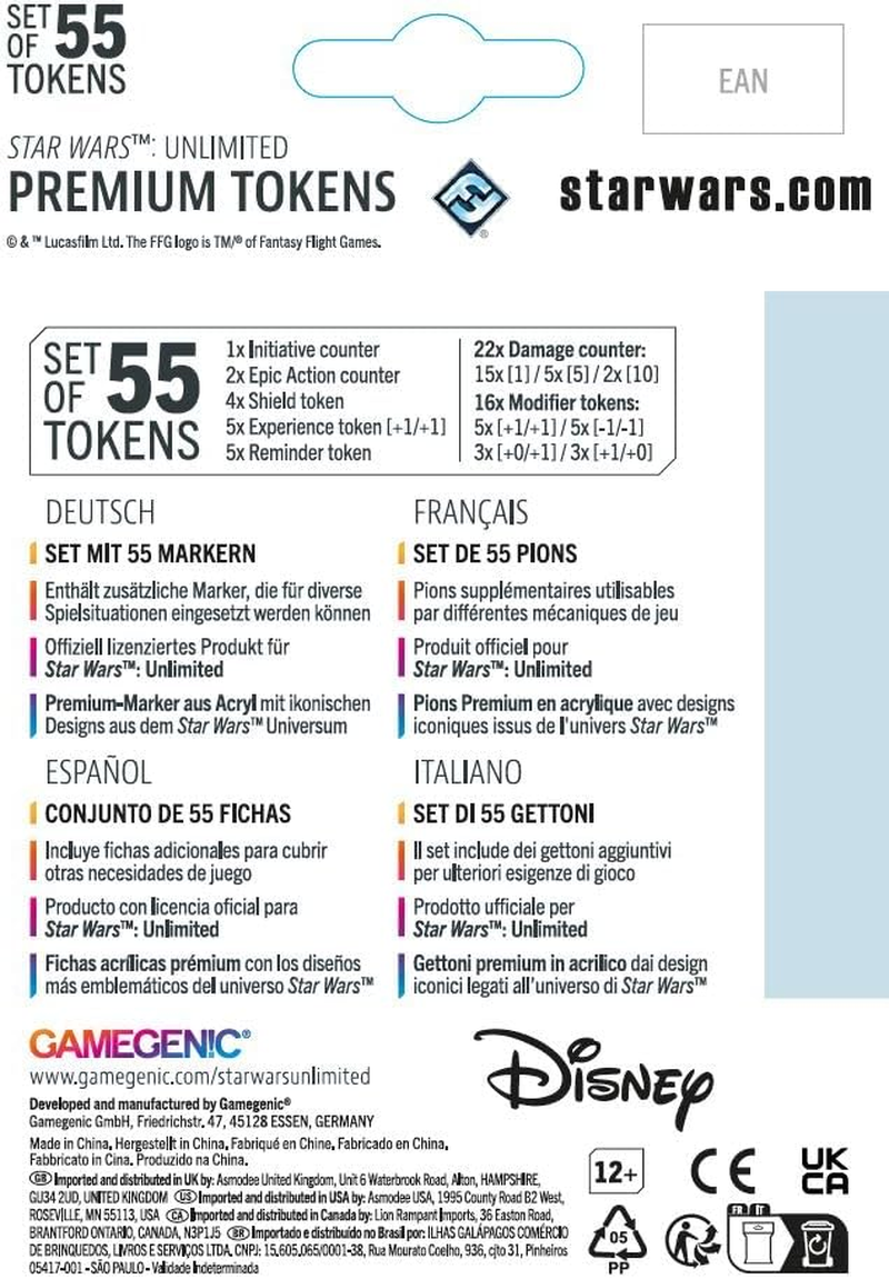 Gamegenic Star Wars Unlimited Acrylic Tokens image number 2