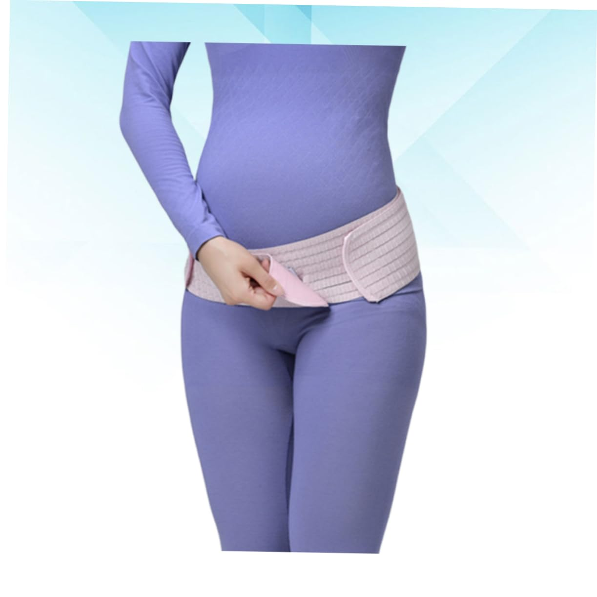 Maternity Belt for Pregnant Women Breathable Abdominal Support Band Postpartum Pelvic Belt Back Brace Optional Upper Belly Band image number 6