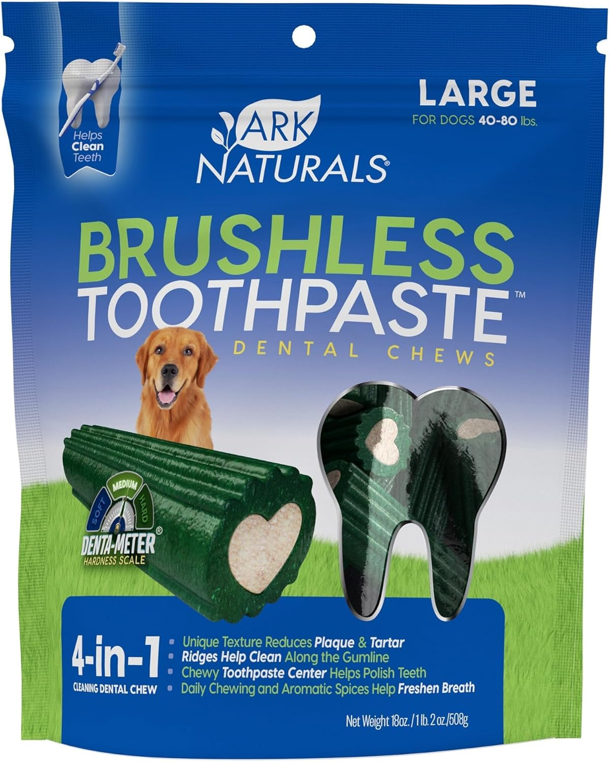 Ark Naturals Brushless Toothpaste, Vet Recommended Natural Dental Chews for Dogs, Plaque, Tartar and Bacteria Control image number 6