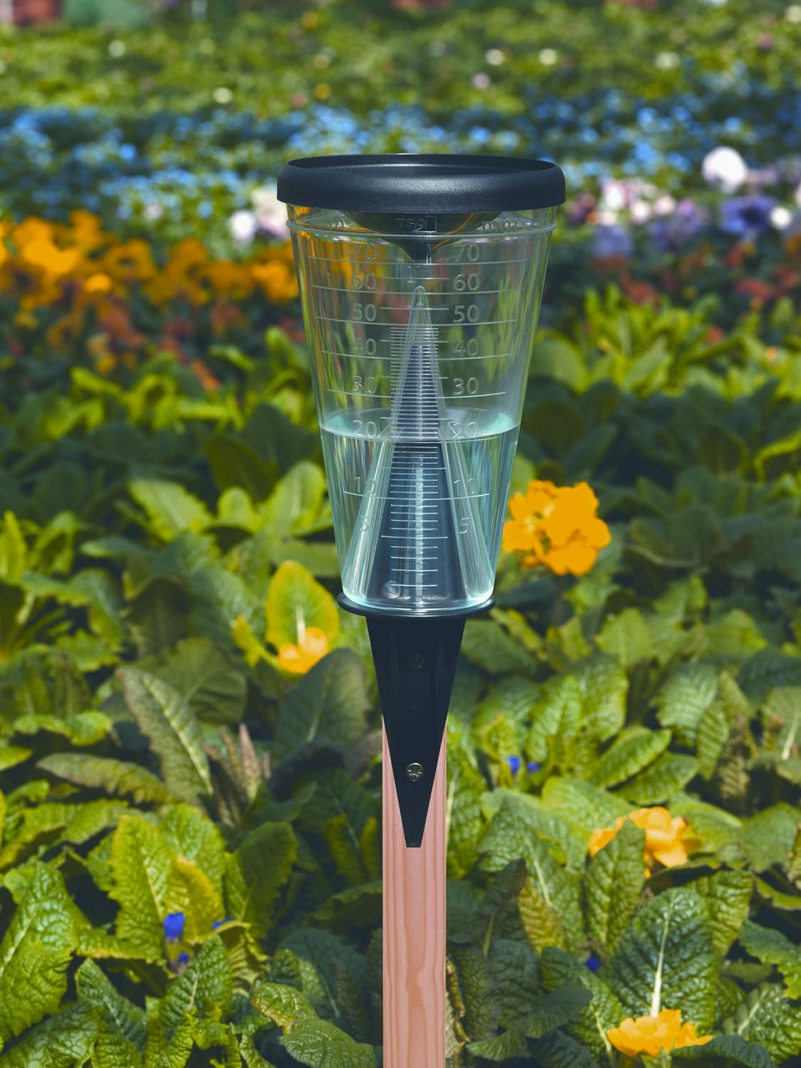 TFA Dostmann Rain Gauge 47.1008 Weather Resistant with Evaporative Protection Ideal for Garden, Agriculture or Patio Heavy Duty Black L 122 X W 122 X H 305Mm image number 2