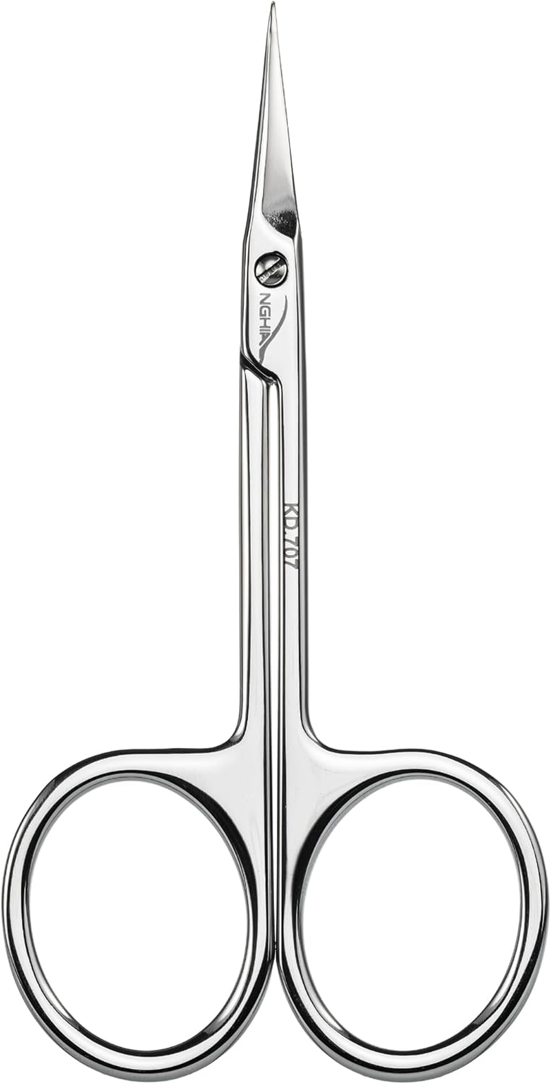 Nail Tech Nghia KD.707 Professional Cuticle Scissors with Hooks, Stainless Steel, Premium Manicure Scissors, Comfort and Efficiency, Fine Cuticle Scissors image number 1