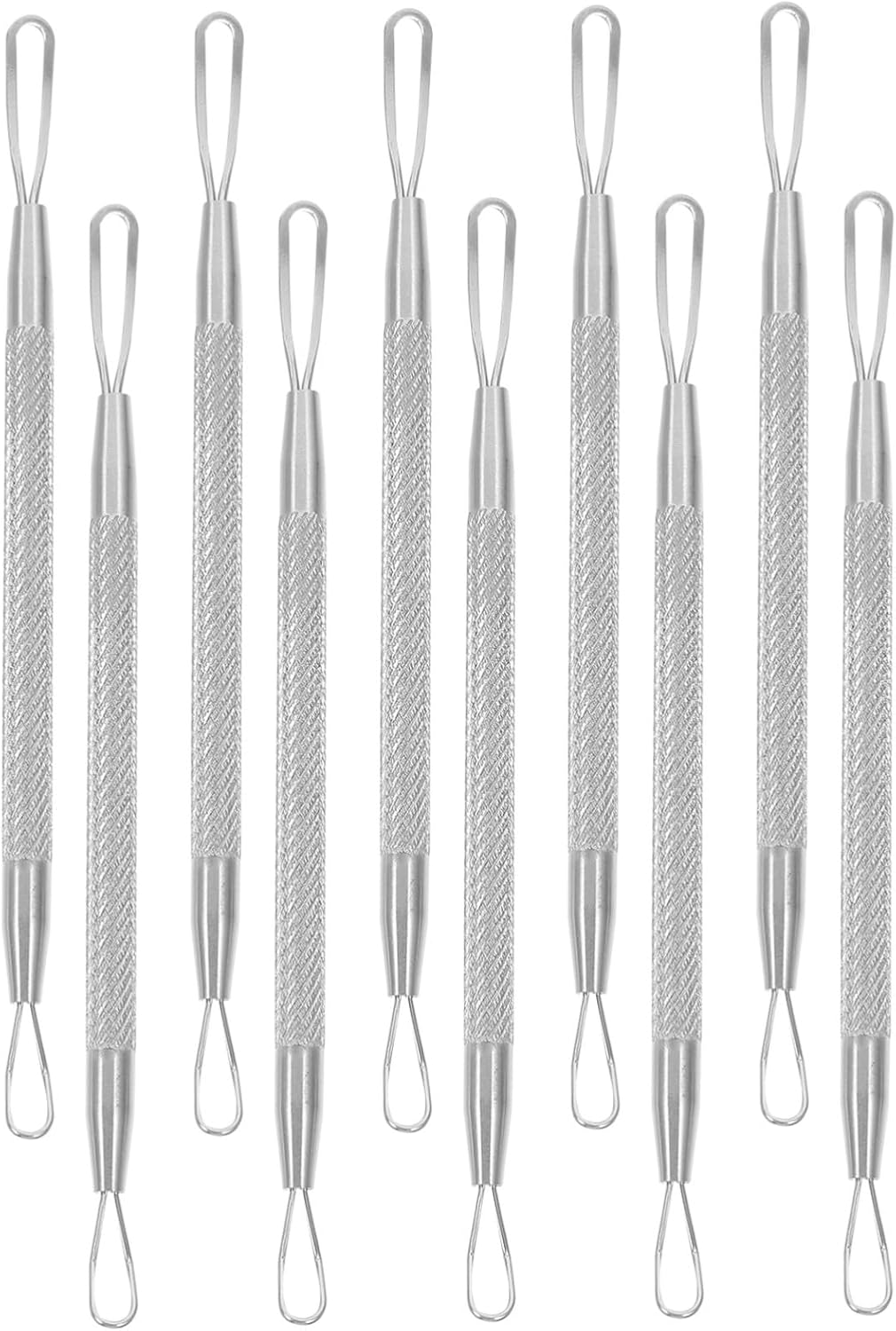 SOLUSTRE Blackhead Remover Pimple Squeeze Ring 7Pcs Stainless Steel Double-Headed Tool for Efficient Blackhead Extraction and Pimple Care with Portable Case image number 1