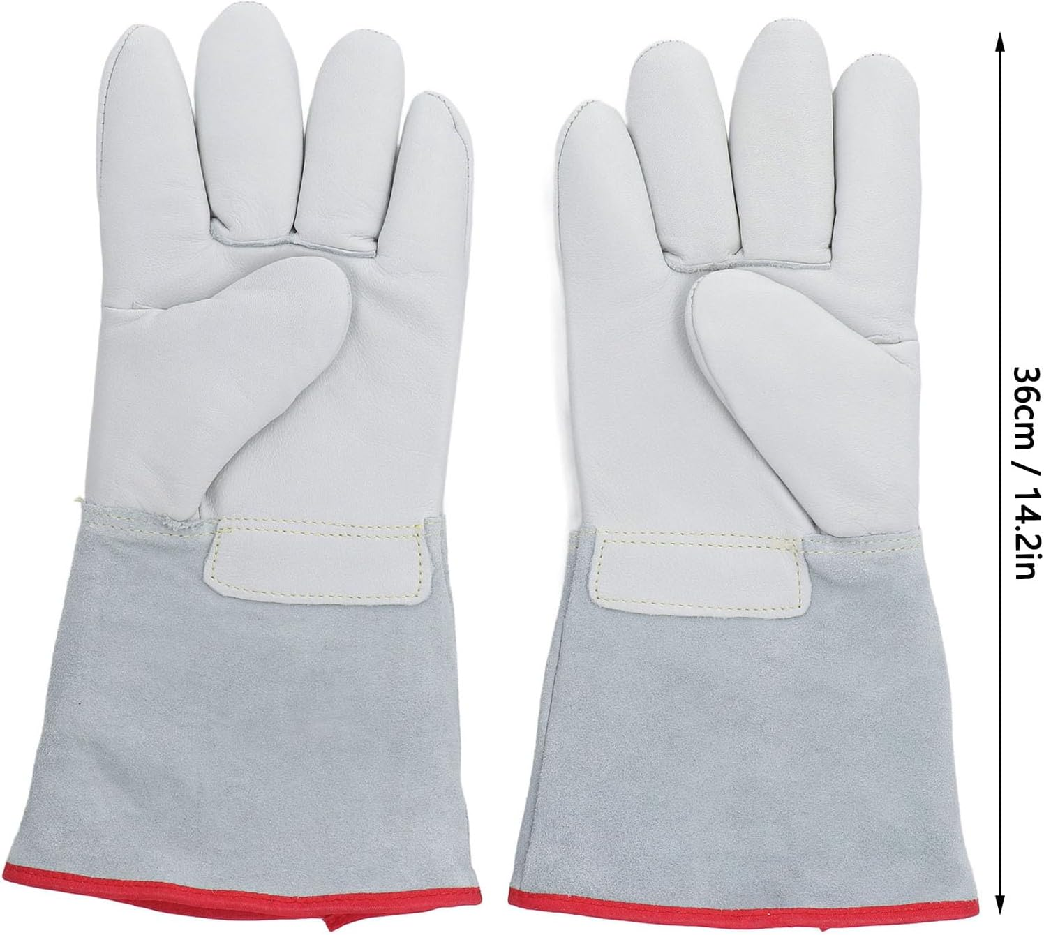 1 Pair Cryogenic Gloves, Thickened Liquid Nitrogen Protective Gloves, Low Temperature Gloves for Dry Ice, Cold Storage, Laboratory image number 1