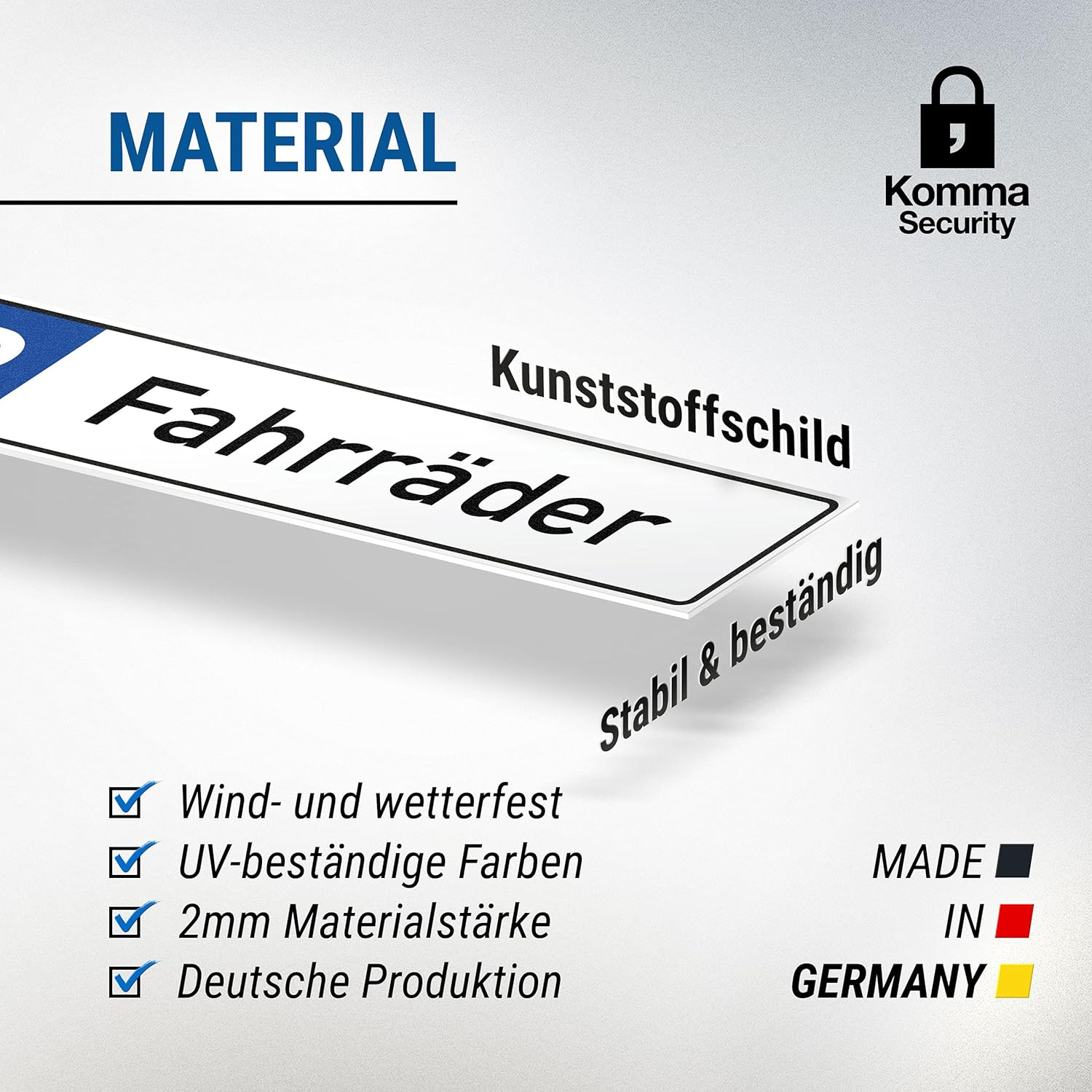 Parking Space Bicycles Plastic Sign 40 X 10 Cm Safety Sign Bicycle Parking Parking Space Reserved Bicycles - Parking Allows Cyclists image number 4