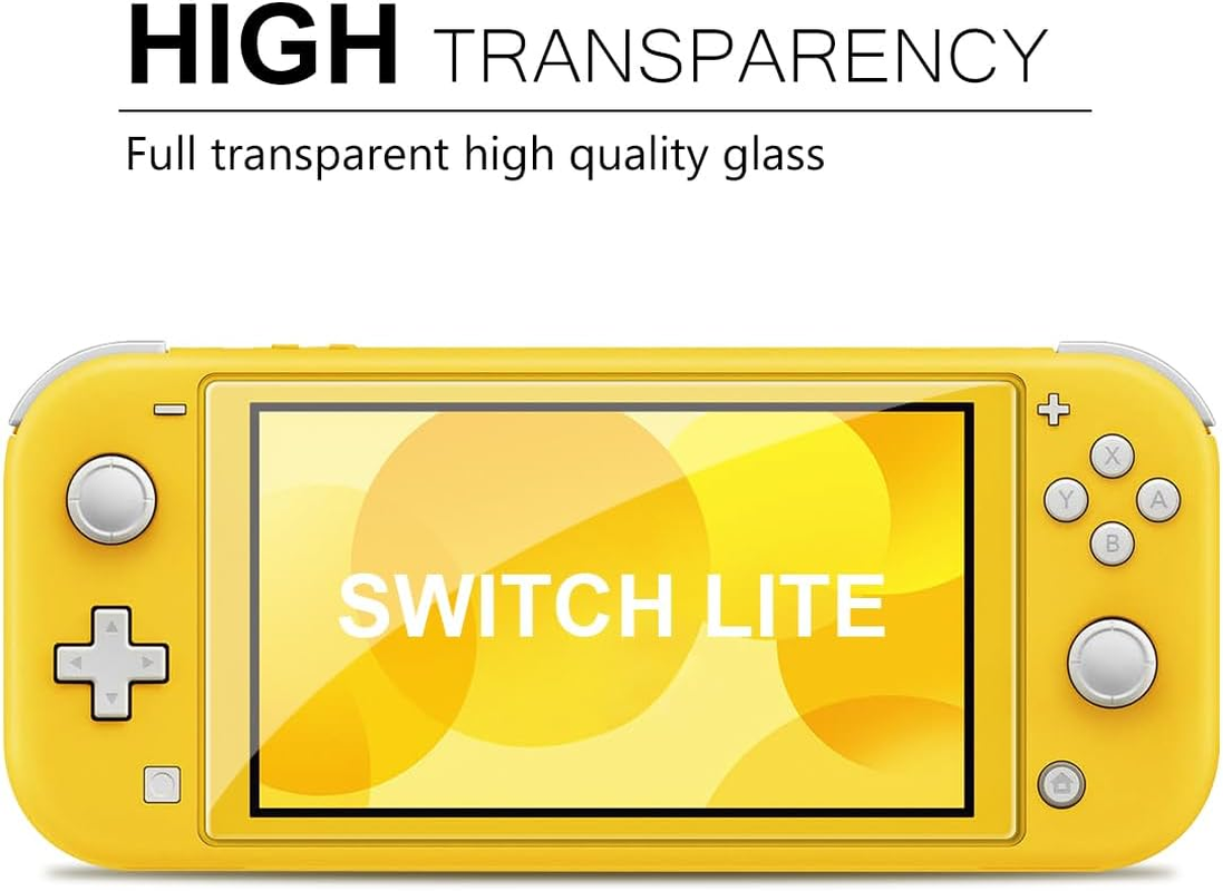 Ivoler [4 Pack Screen Protector Tempered Glass for Nintendo Switch Lite, Transparent Hd,High Definition,Clear Anti-Scratch with Anti-Fingerprint Bubble-Free Fit Switch Lite 2019 image number 6