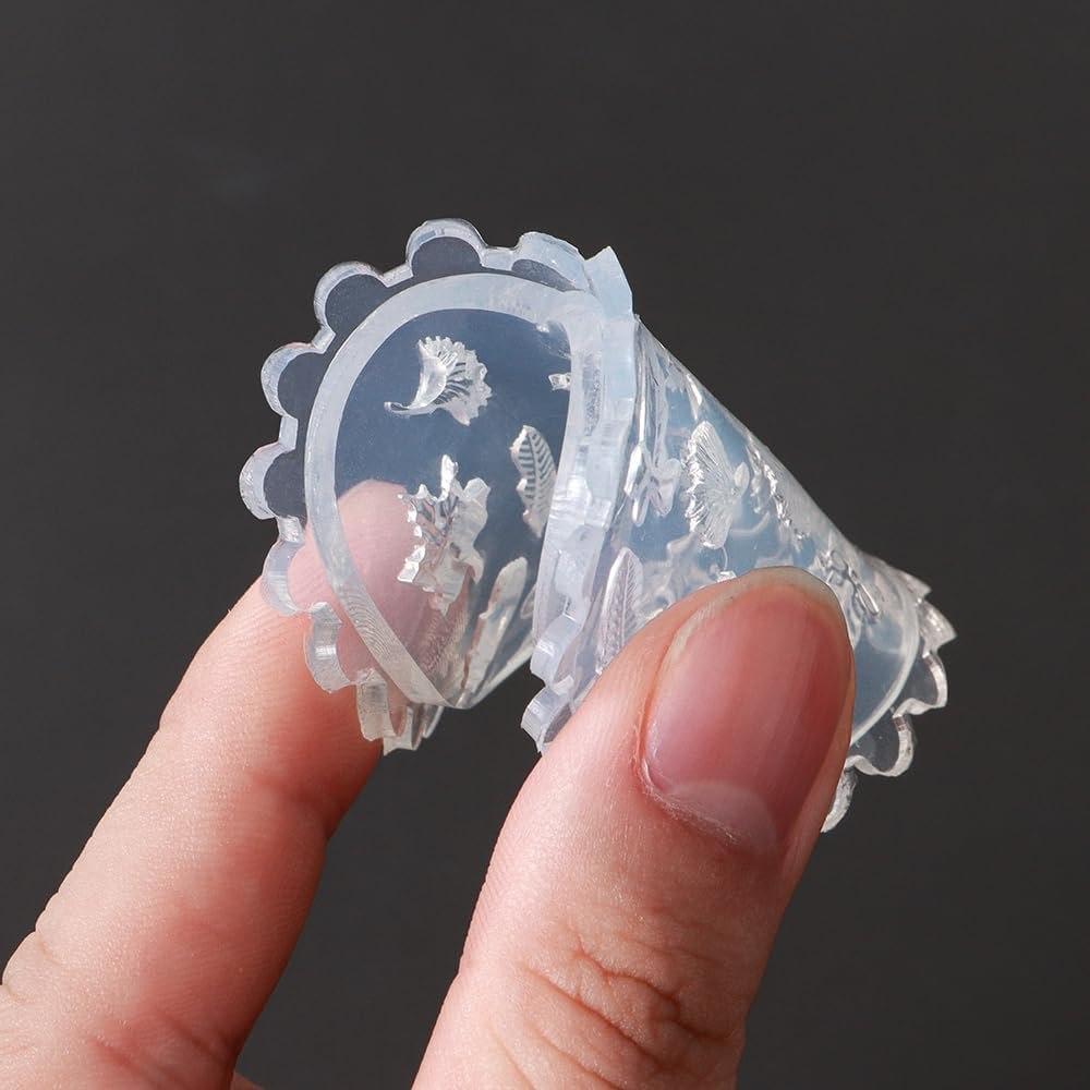 3D Maple Leaf Nail Design Silicone Nail Shapes Autumn Leaves Nail Charms Molds Silicone Mould Autumn Maple Nail Stamp Silicone Moulds for Nail Art Fall Leaf Nail Charms Resin Shapes Nail Accessories image number 3