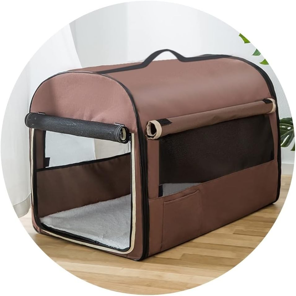 All-Season Dog Kennels Vehicle-Mounted Dog Houses Small Dog Houses Indoor Cat Houses, Pet Supplies(Color:Brown,Size:37 * 30 * 30Cm) image number 6