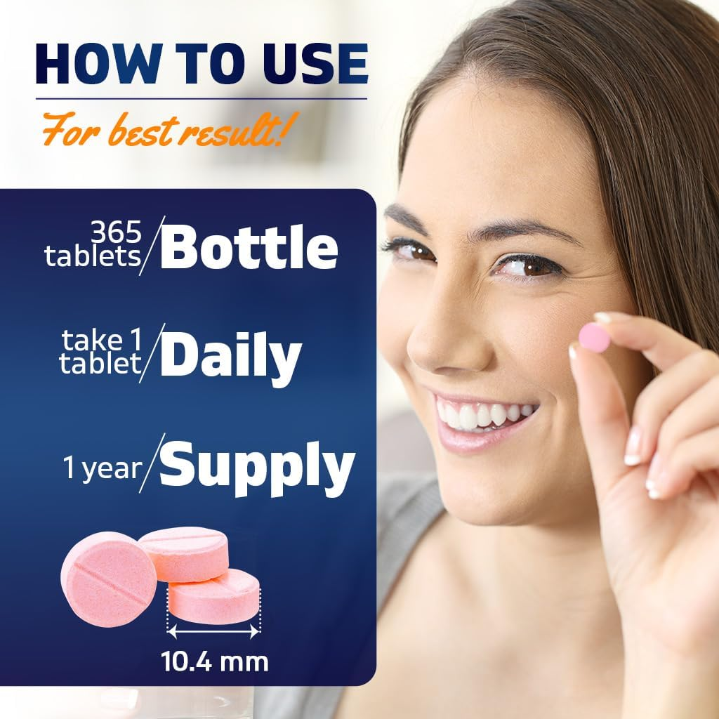 Vitamatic Vitamin B12 1000 Mcg Fast Dissolve 365 Tablets - Berry Flavor - Supports Energy Metabolism image number 6