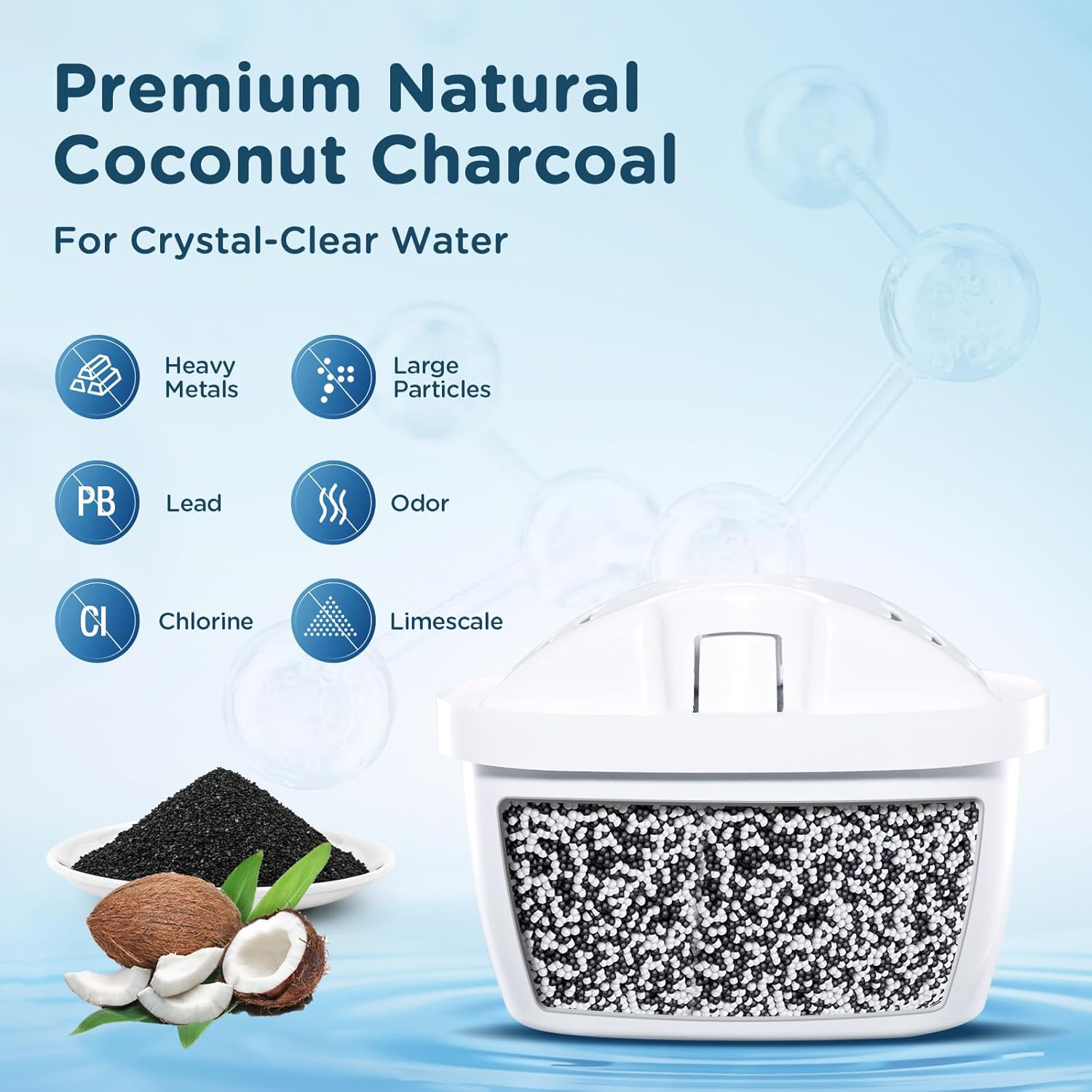 Brita Maxtra+ Filter Replacement &ndash; Compatible with Marella, Aluna, Style, Flow & More &ndash; 5-Stage Filtration with Mineral Retention &ndash; Bpa-Free 6 Pack for Tea, Coffee & Cooking image number 5