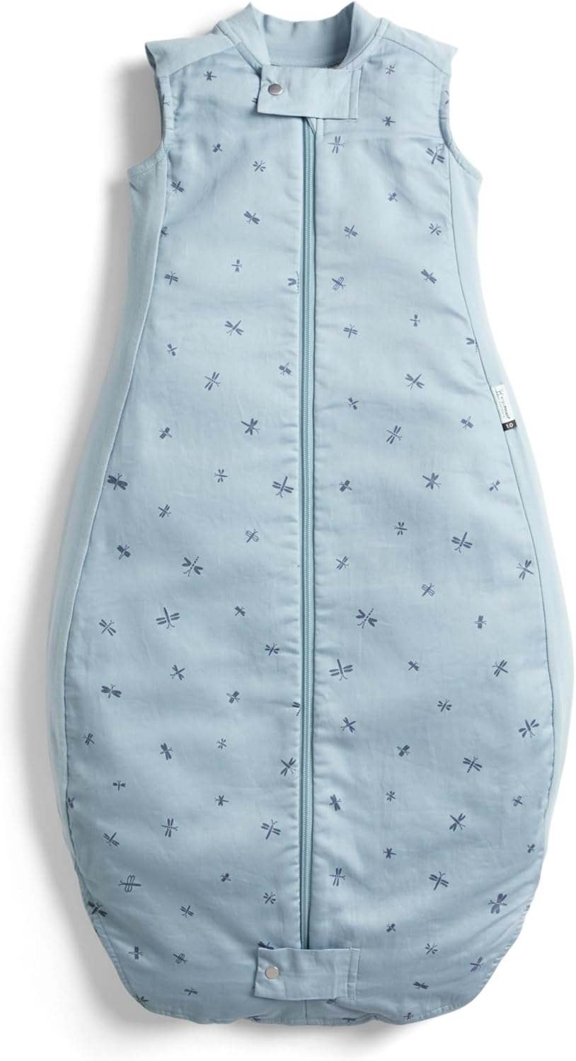 Ergopouch Premium Sleeping Bag 1.0 TOG &ndash; 4&ndash;6 Years &ndash; Dragonflies Print &ndash; a Premium, Silky-Smooth, Wider-Fit Sleeping Bag &ndash; 400 Thread Count Organic Cotton &ndash; for Toddlers and Preschoolers image number 4